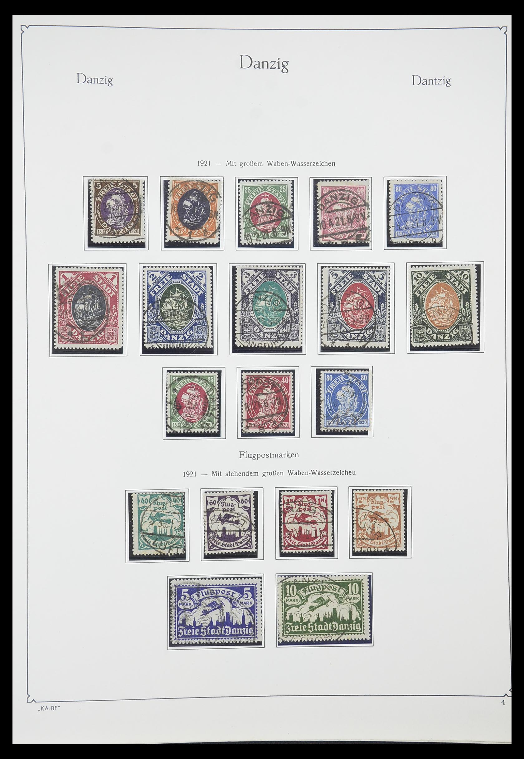 33705 004 - Postzegelverzameling 33705 Danzig 1920-1939.