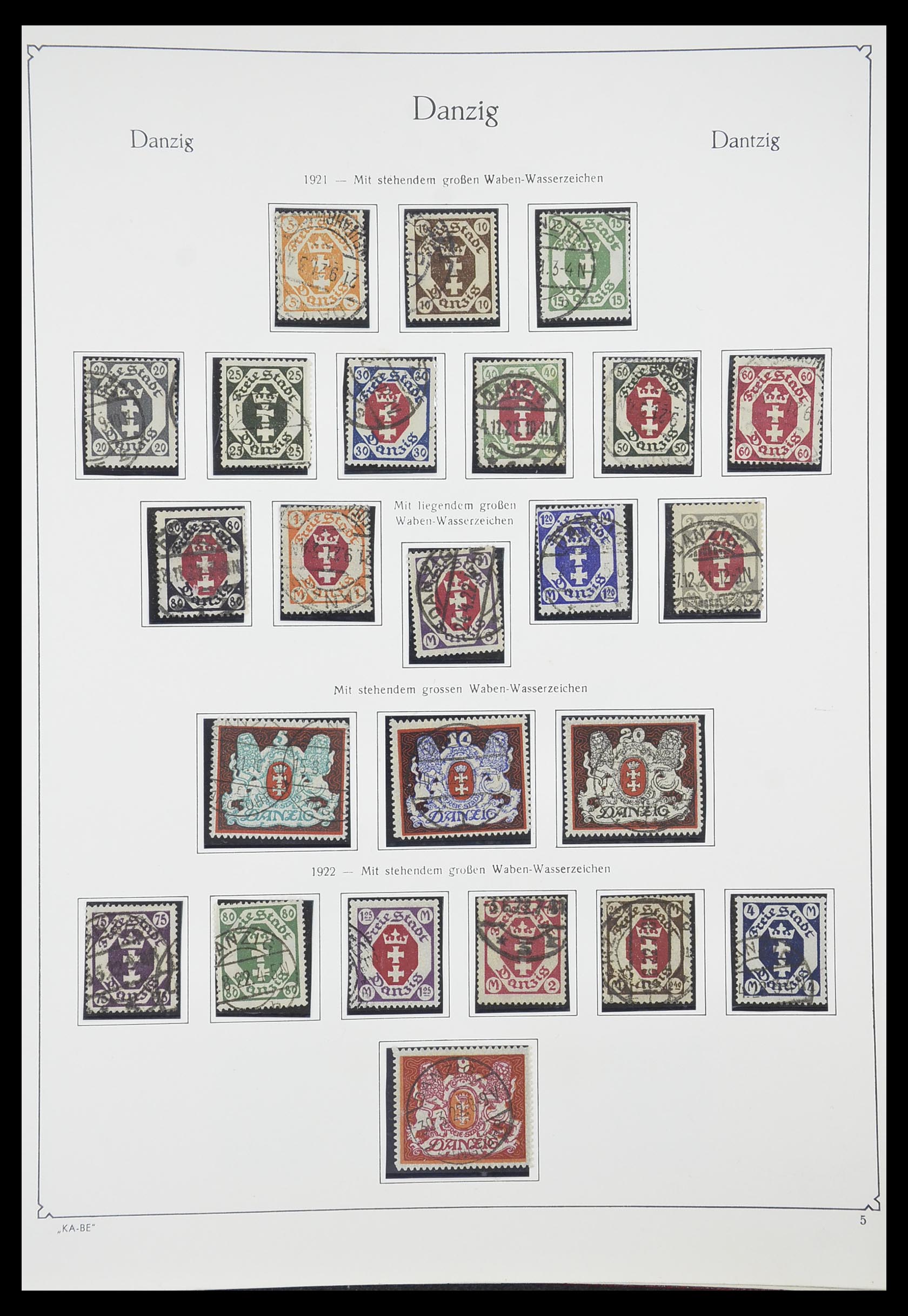 33705 005 - Postzegelverzameling 33705 Danzig 1920-1939.