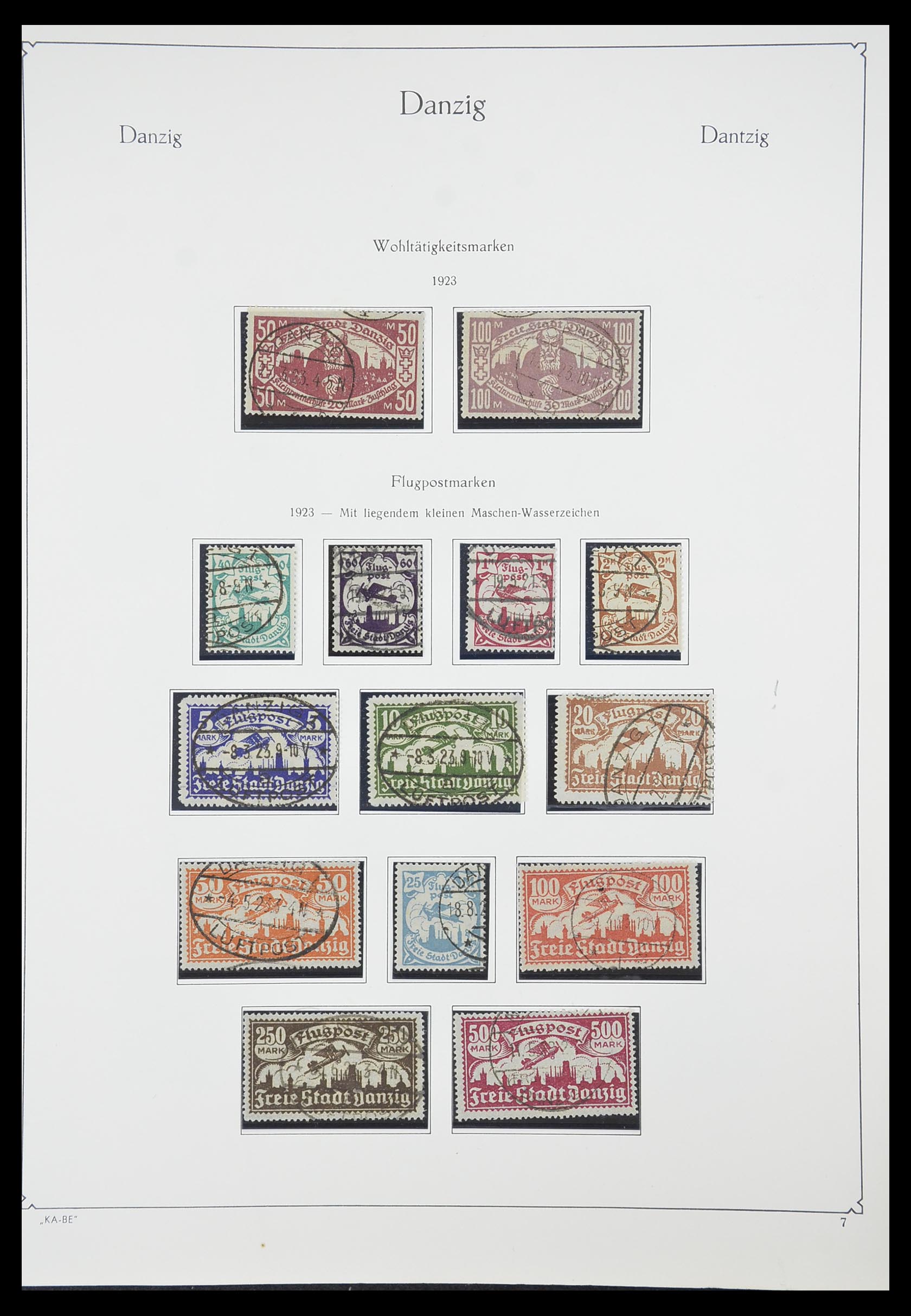 33705 007 - Postzegelverzameling 33705 Danzig 1920-1939.