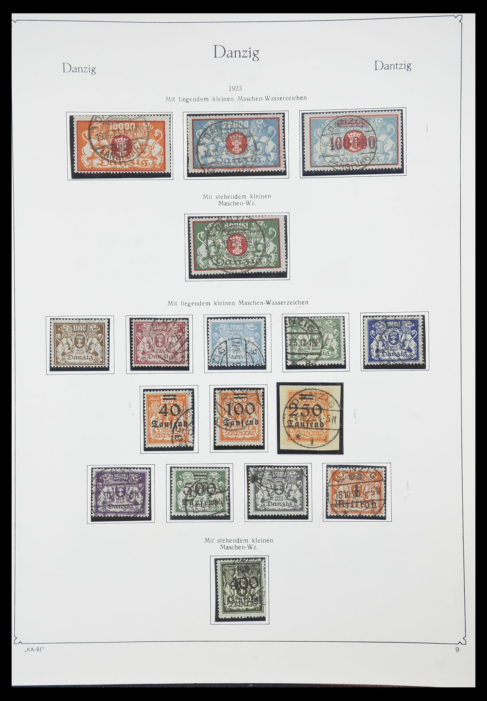 33705 009 - Stamp collection 33705 Danzig 1920-1939.