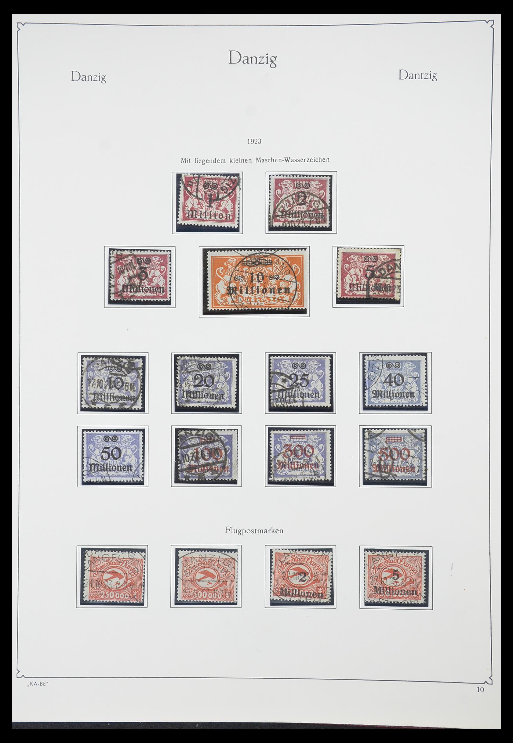 33705 010 - Postzegelverzameling 33705 Danzig 1920-1939.