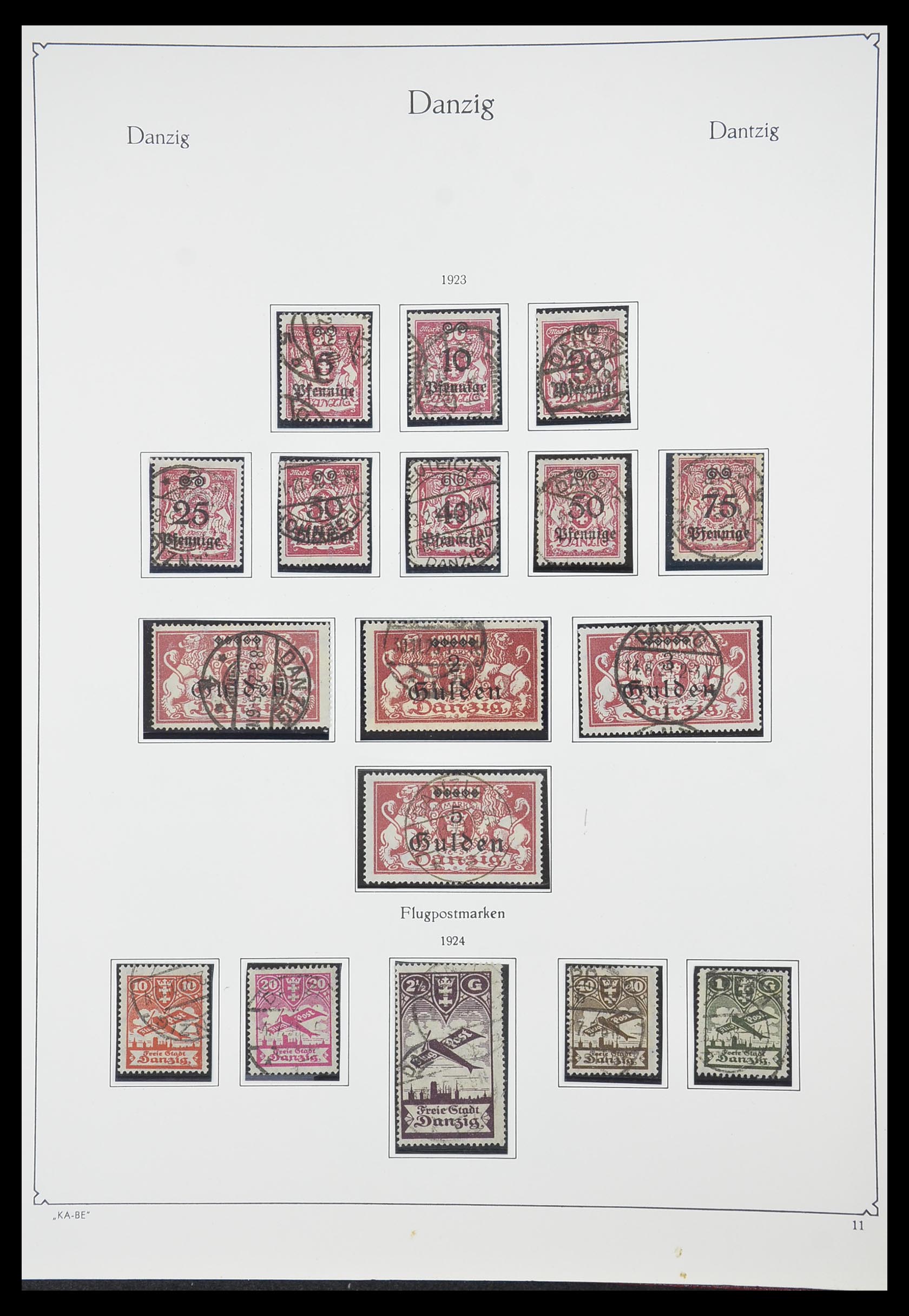 33705 011 - Postzegelverzameling 33705 Danzig 1920-1939.