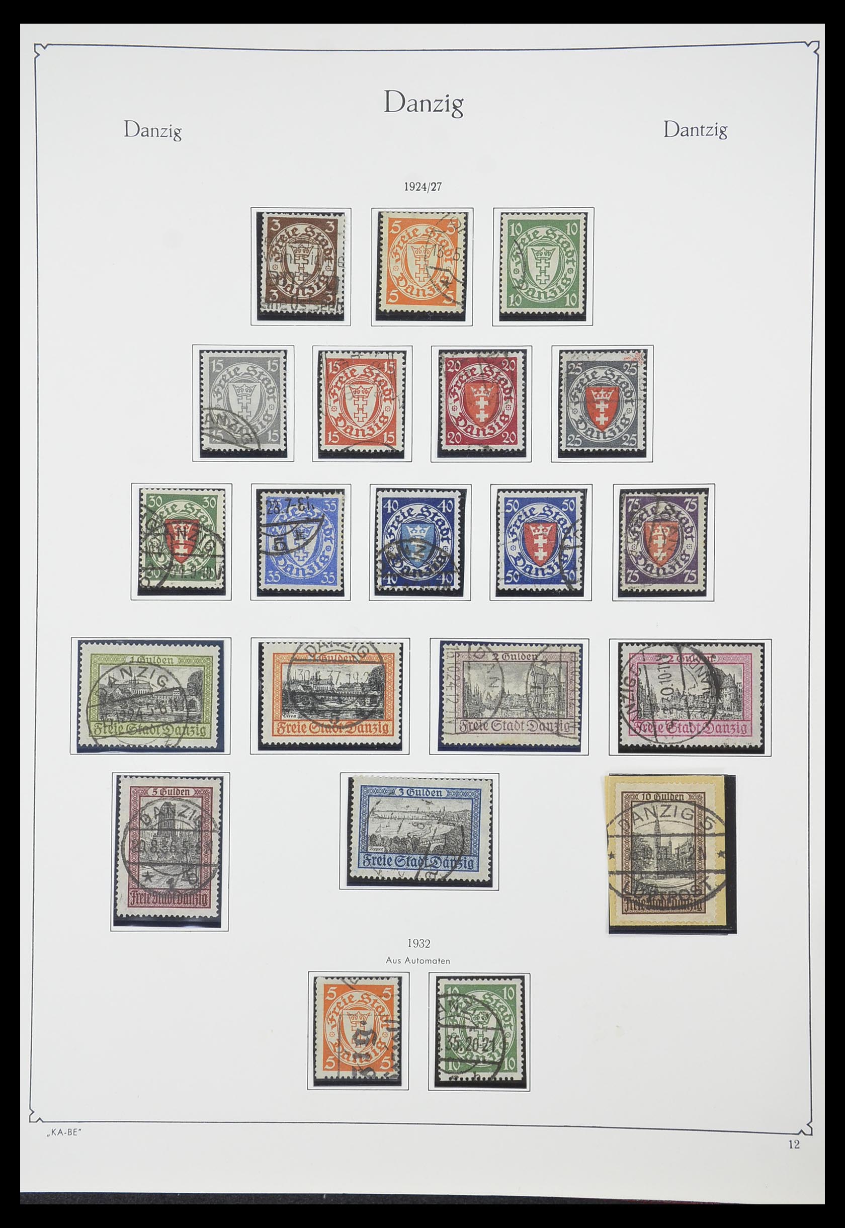 33705 012 - Postzegelverzameling 33705 Danzig 1920-1939.