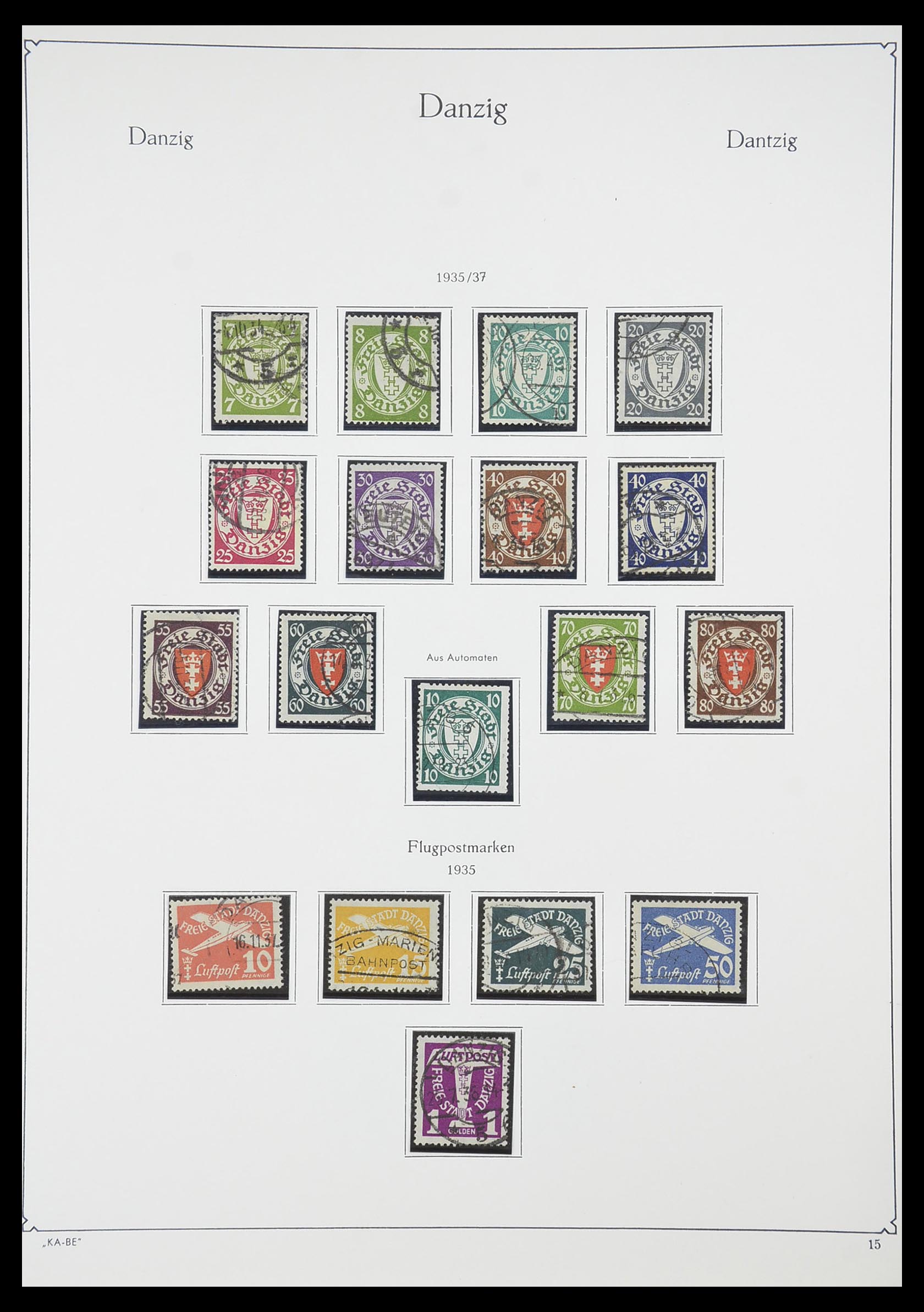 33705 015 - Postzegelverzameling 33705 Danzig 1920-1939.