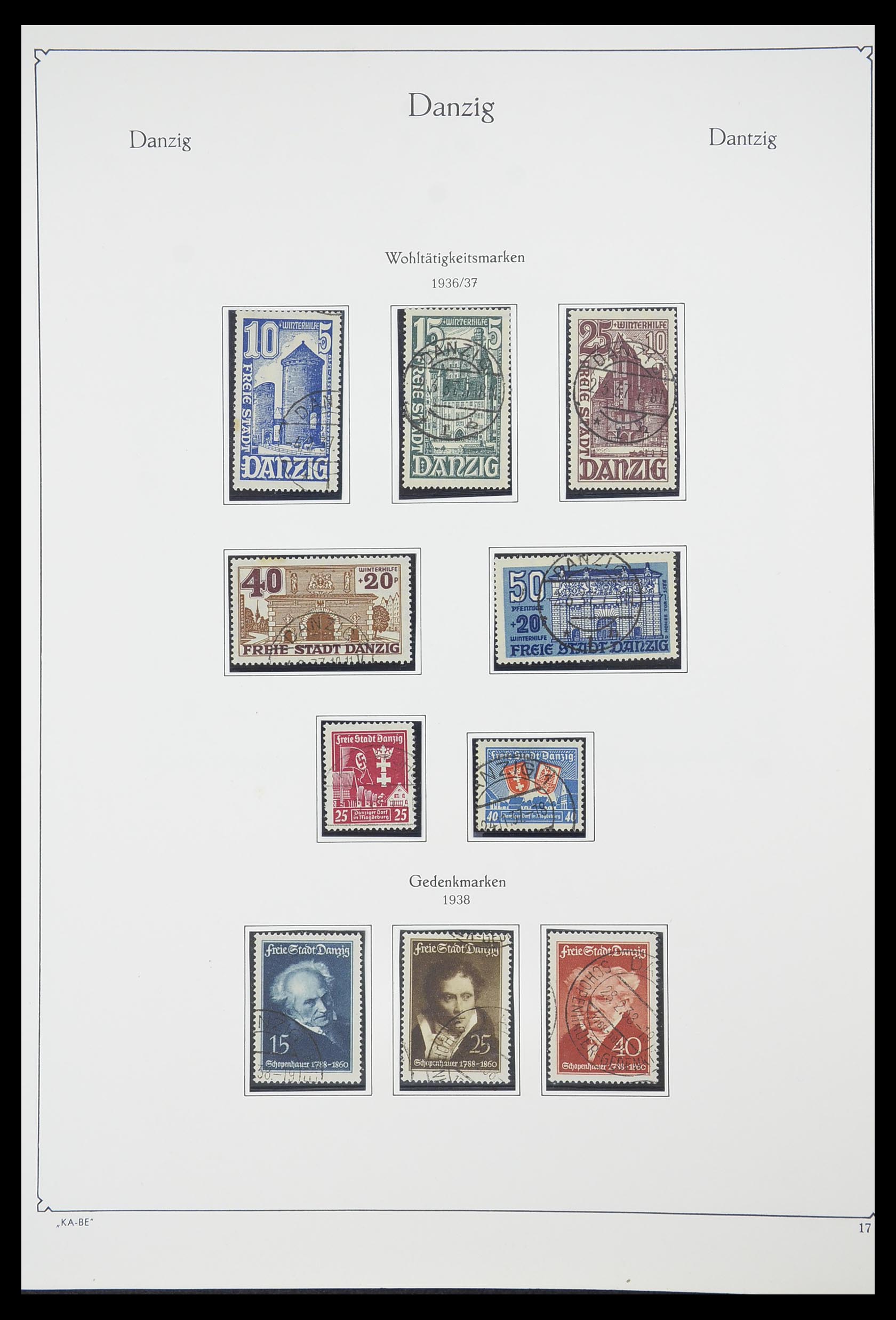 33705 017 - Postzegelverzameling 33705 Danzig 1920-1939.
