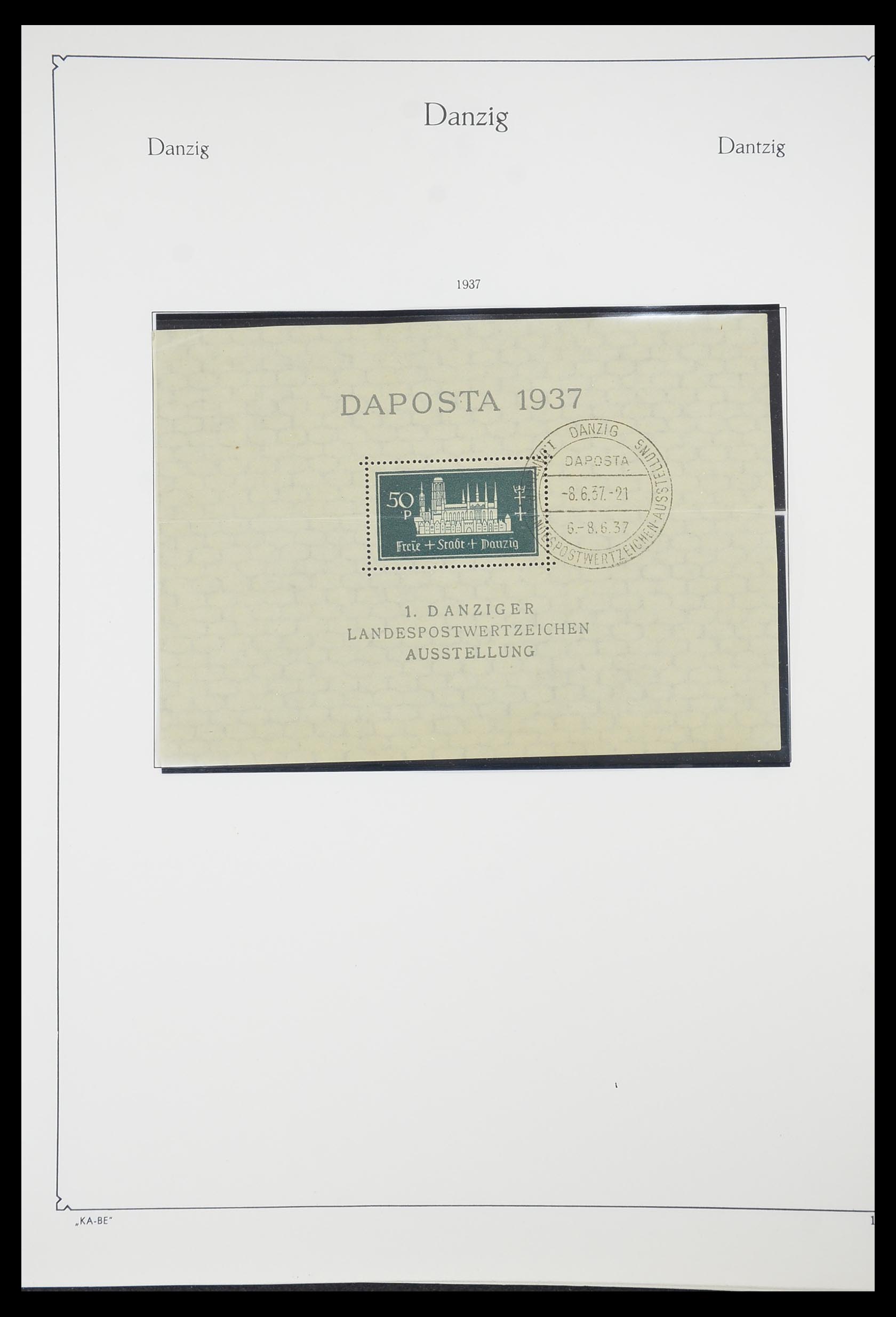 33705 019 - Postzegelverzameling 33705 Danzig 1920-1939.