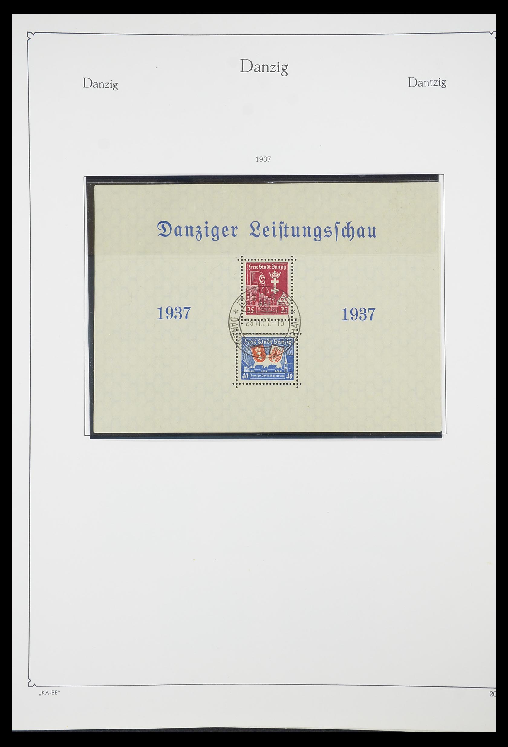 33705 020 - Postzegelverzameling 33705 Danzig 1920-1939.