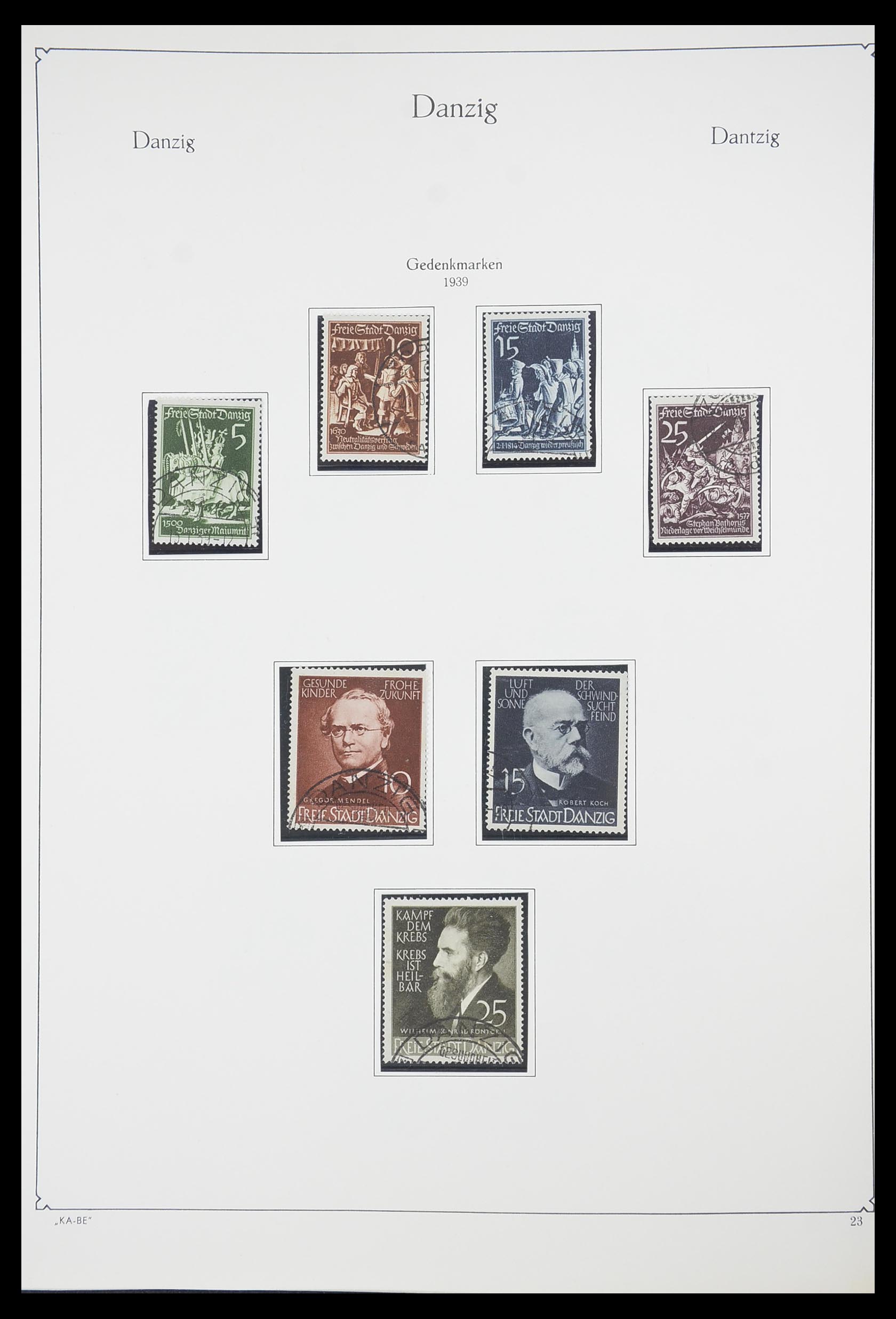 33705 023 - Postzegelverzameling 33705 Danzig 1920-1939.