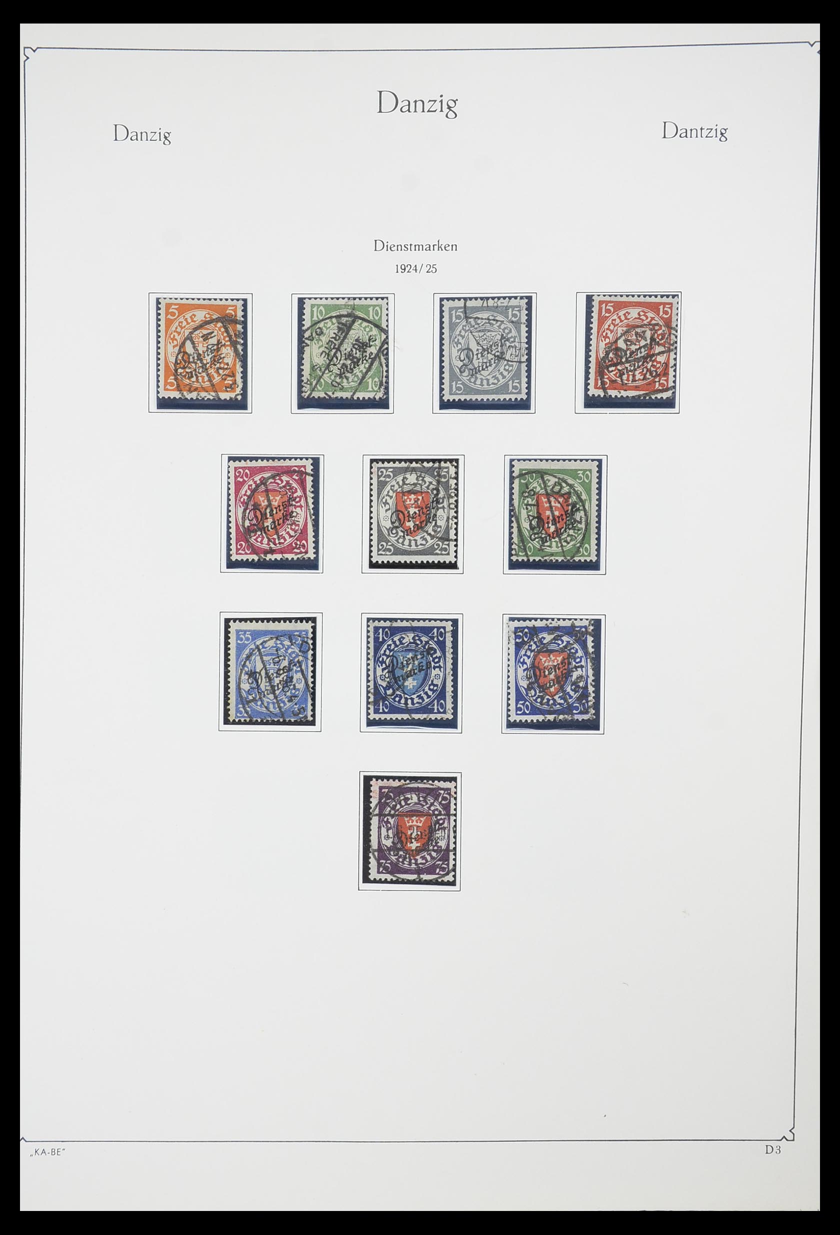 33705 026 - Postzegelverzameling 33705 Danzig 1920-1939.