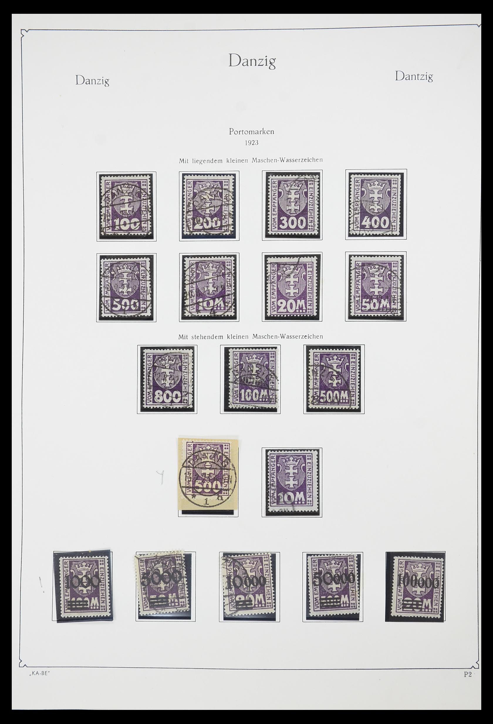 33705 028 - Postzegelverzameling 33705 Danzig 1920-1939.