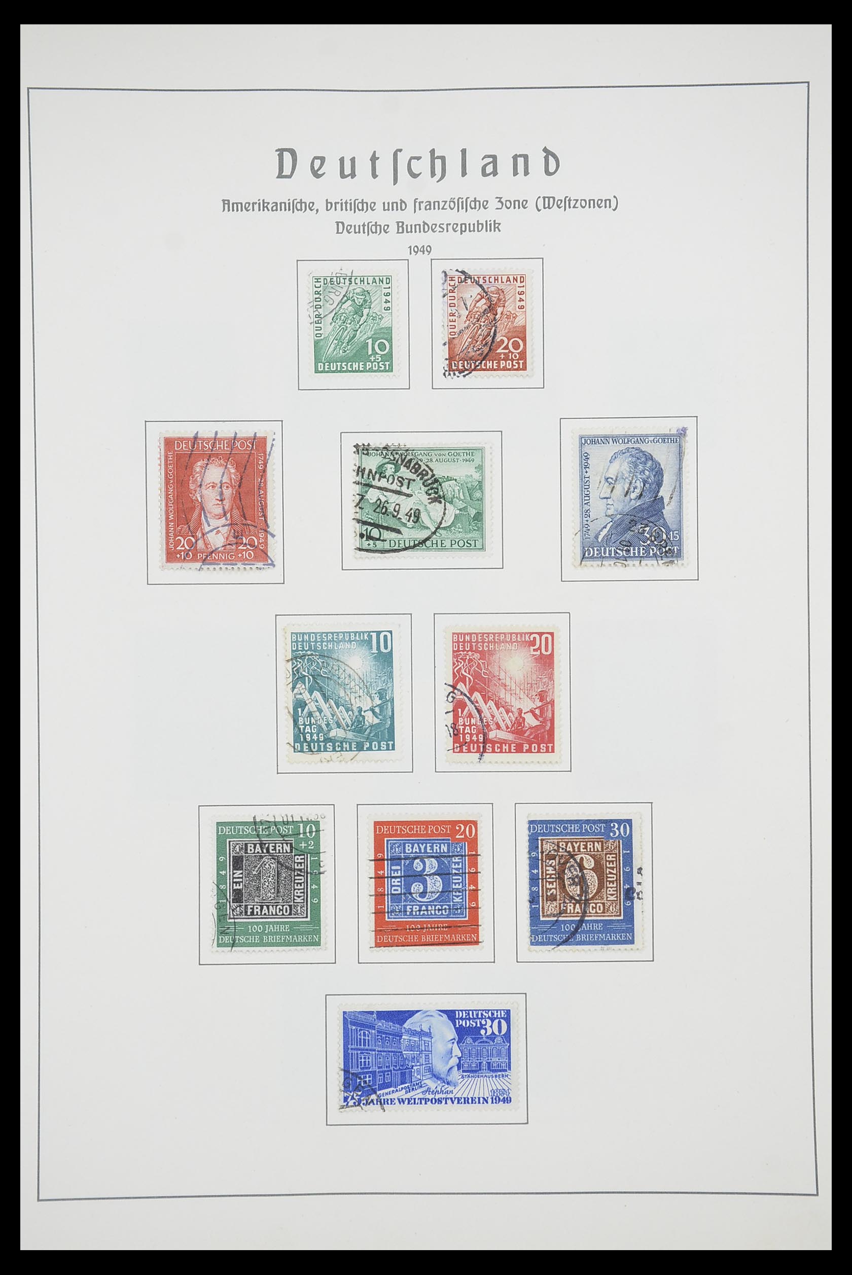 33707 001 - Stamp collection 33707 Bundespost 1949-1991.
