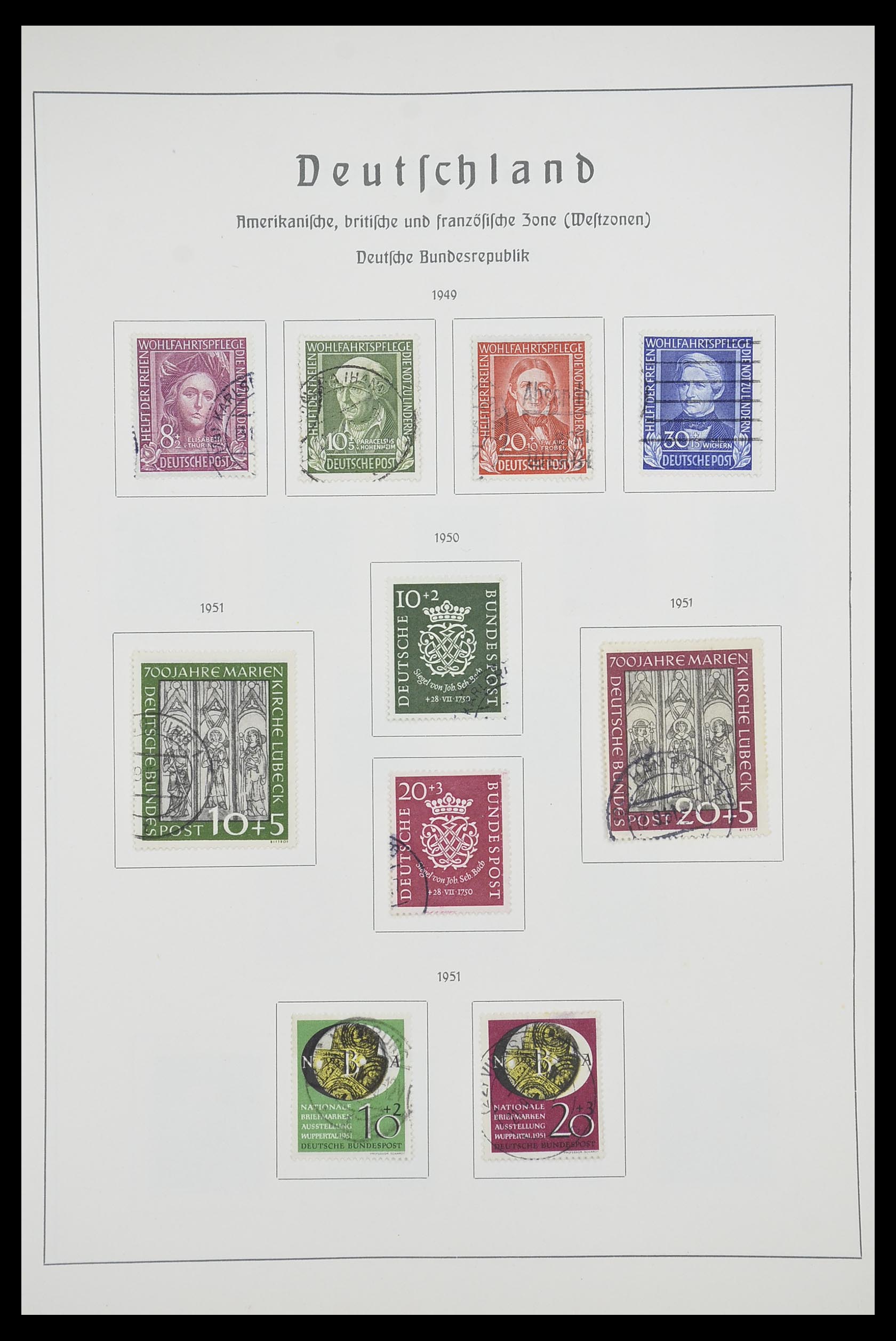 33707 002 - Stamp collection 33707 Bundespost 1949-1991.