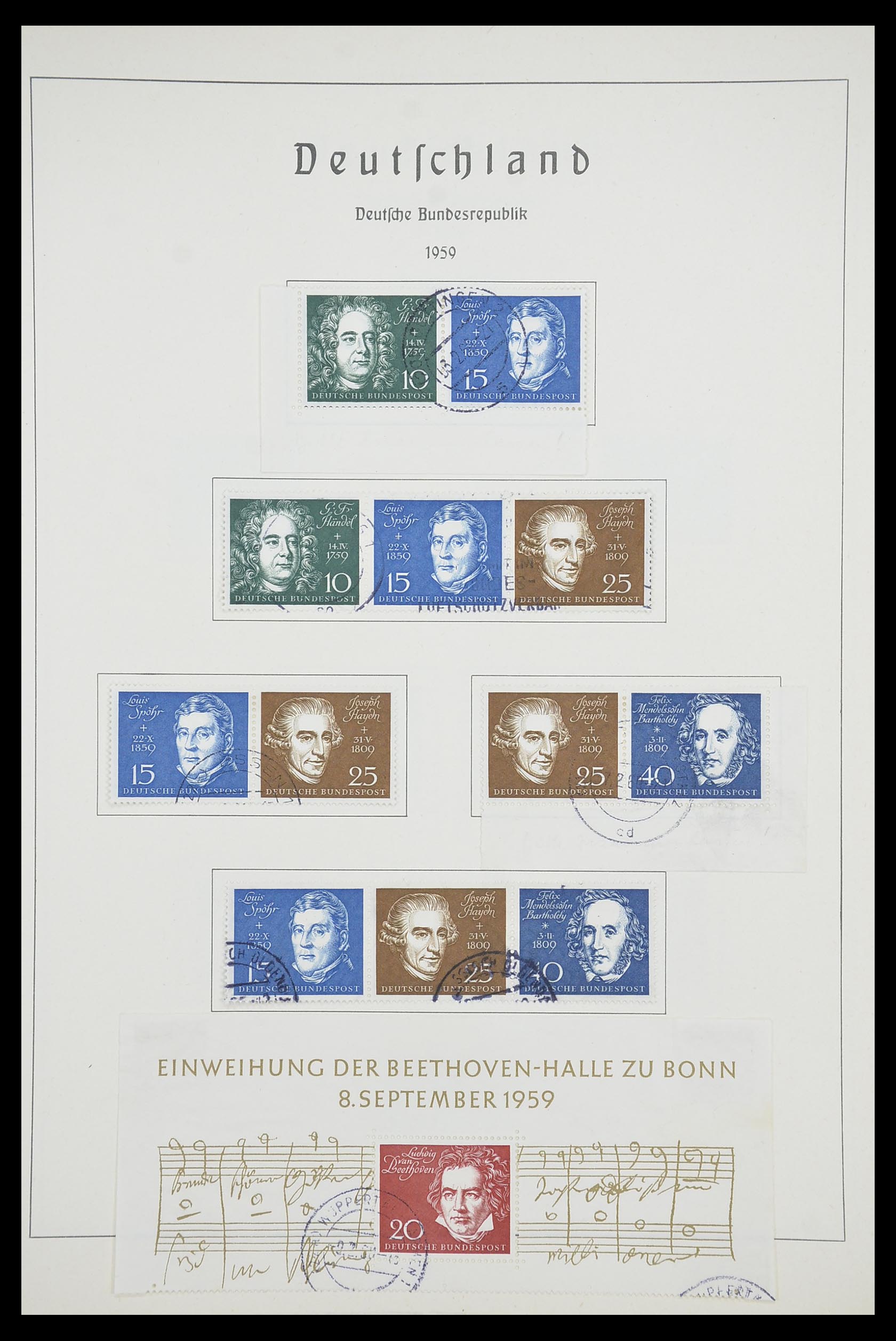 33707 027 - Stamp collection 33707 Bundespost 1949-1991.