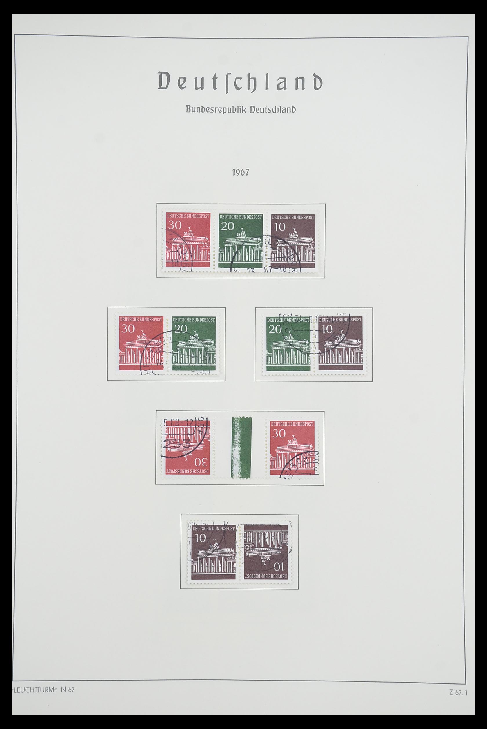 33707 058 - Postzegelverzameling 33707 Bundespost 1949-1991.