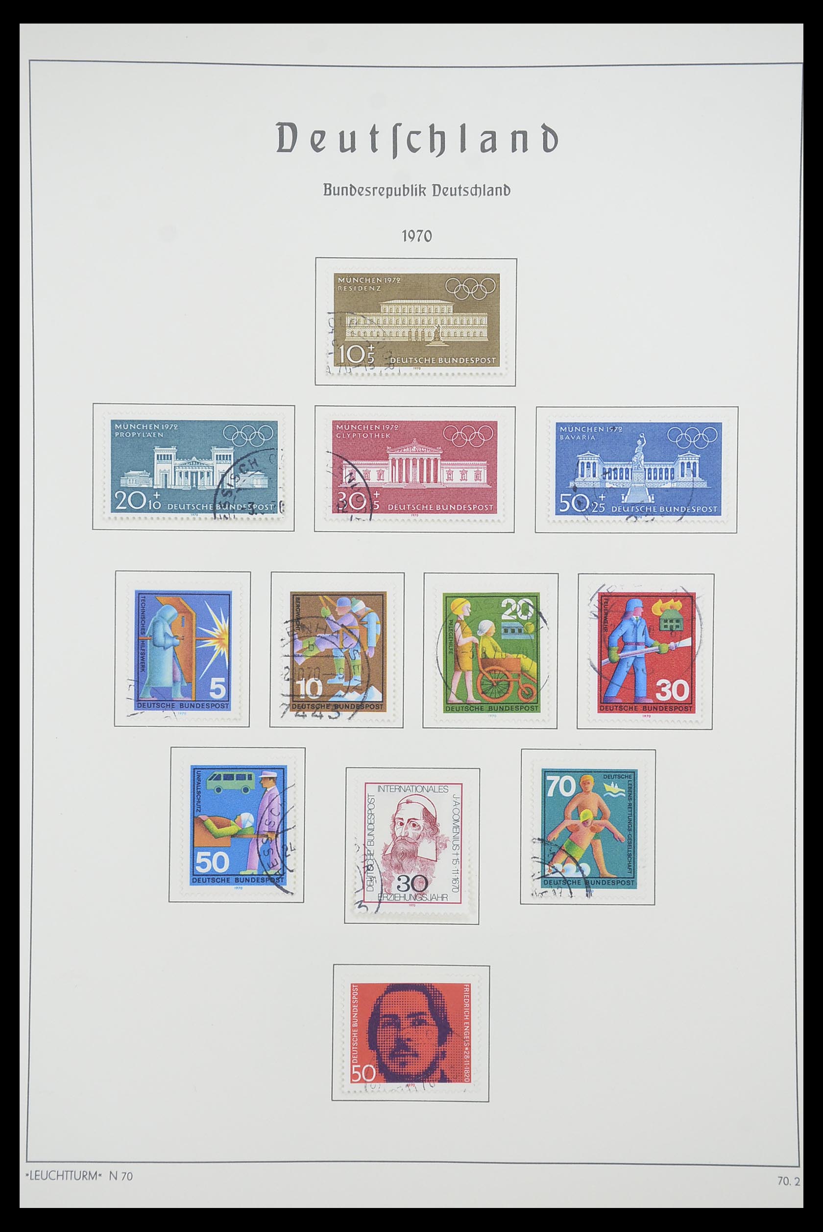 33707 071 - Stamp collection 33707 Bundespost 1949-1991.