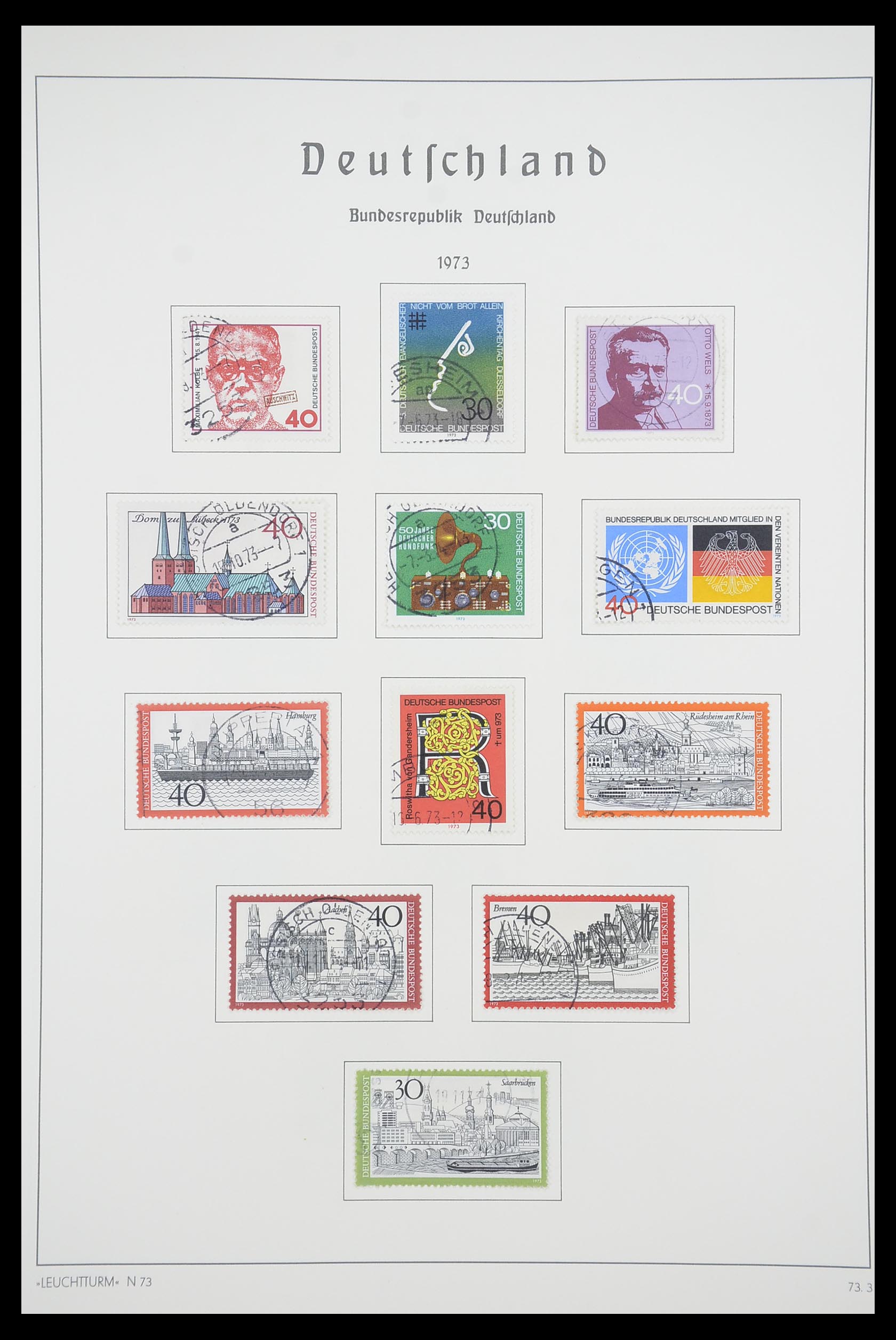 33707 100 - Stamp collection 33707 Bundespost 1949-1991.