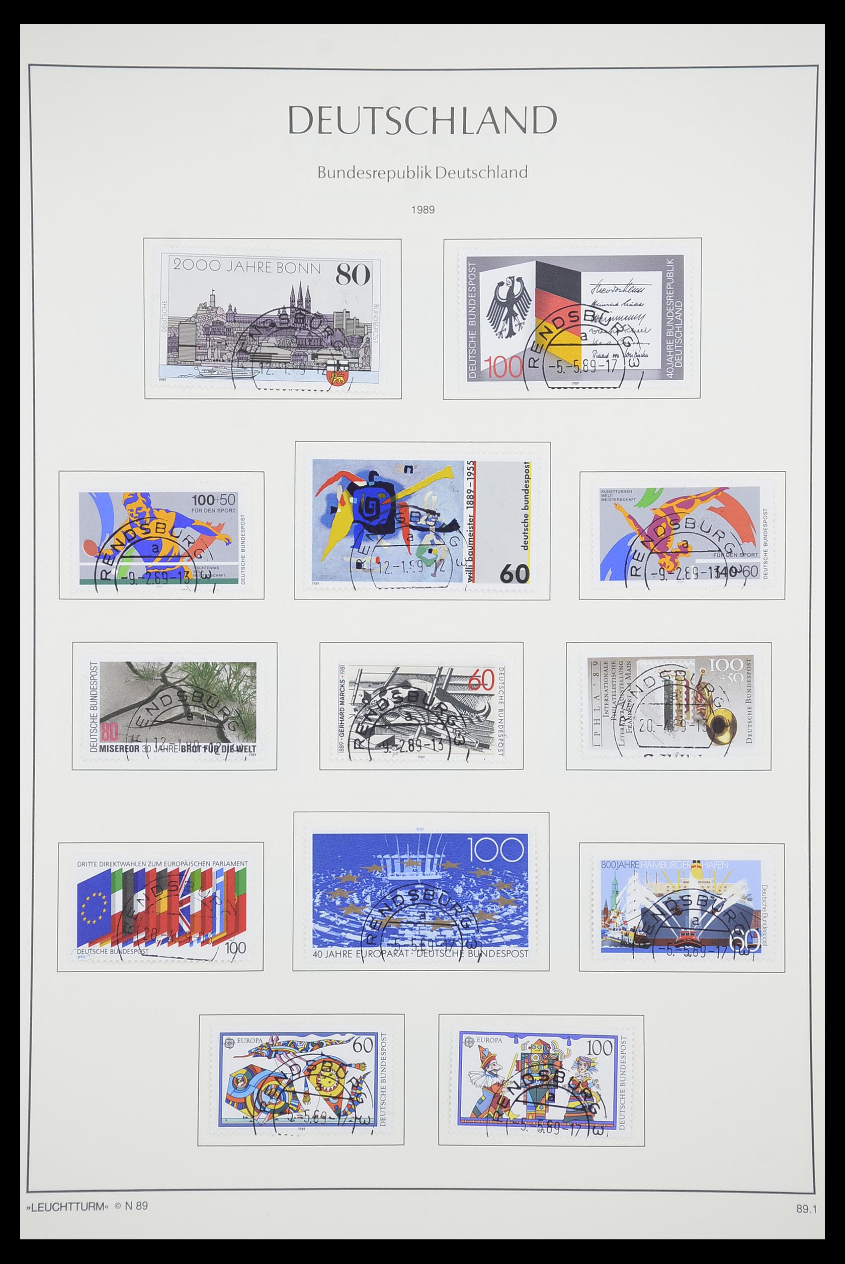 33707 182 - Stamp collection 33707 Bundespost 1949-1991.