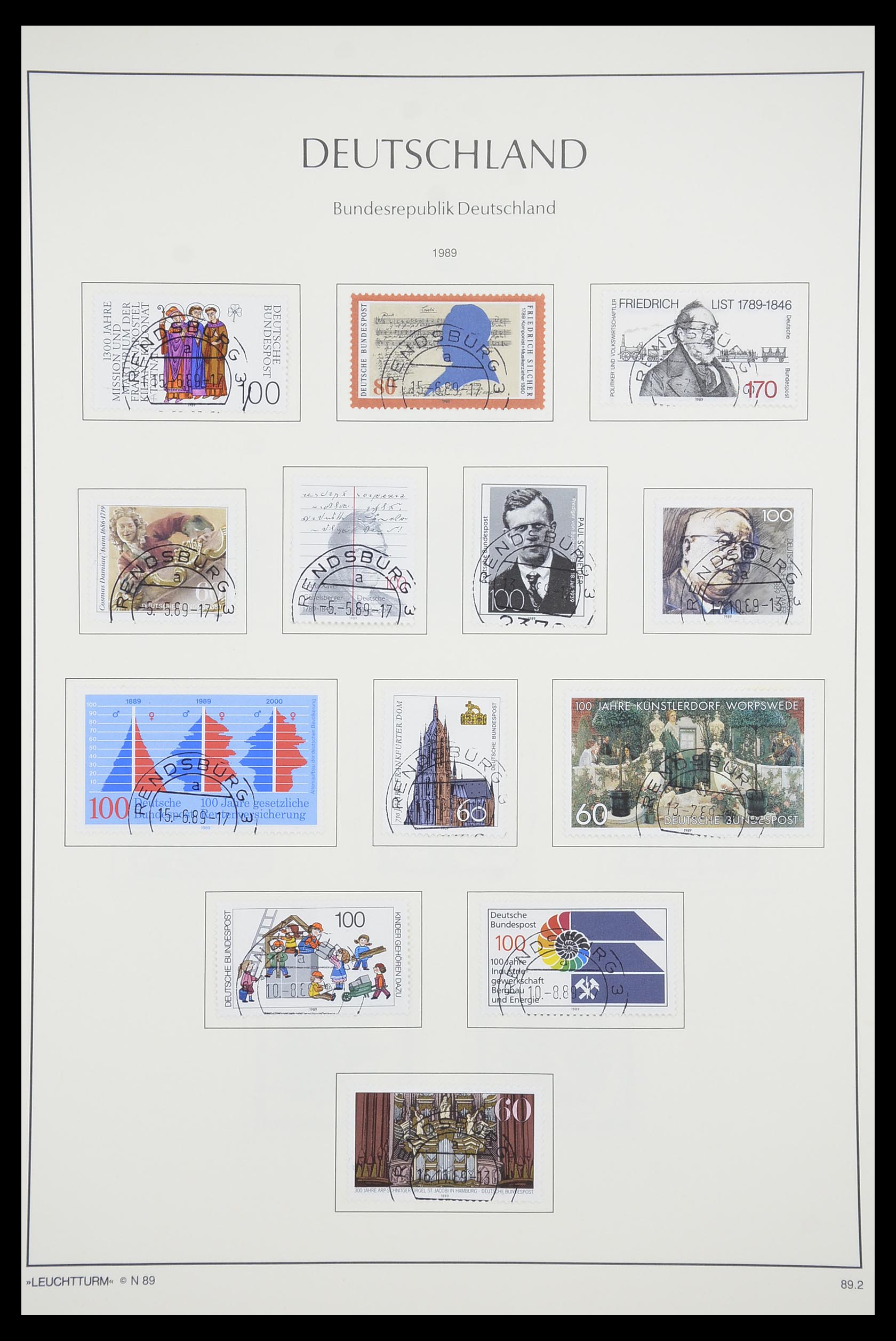 33707 183 - Stamp collection 33707 Bundespost 1949-1991.