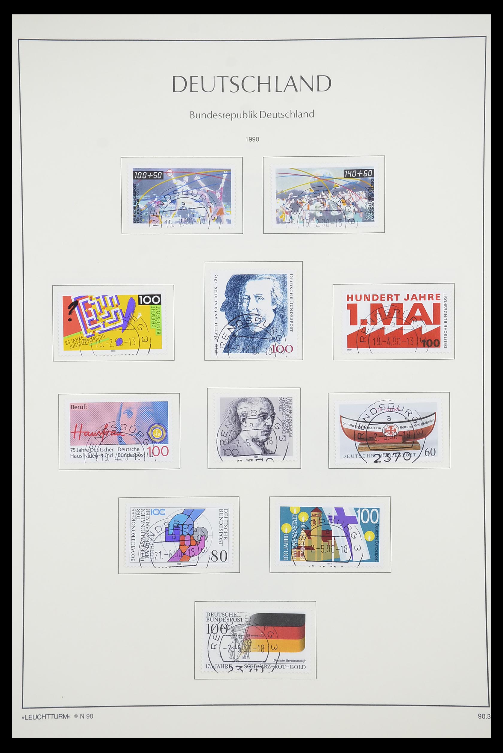 33707 191 - Stamp collection 33707 Bundespost 1949-1991.