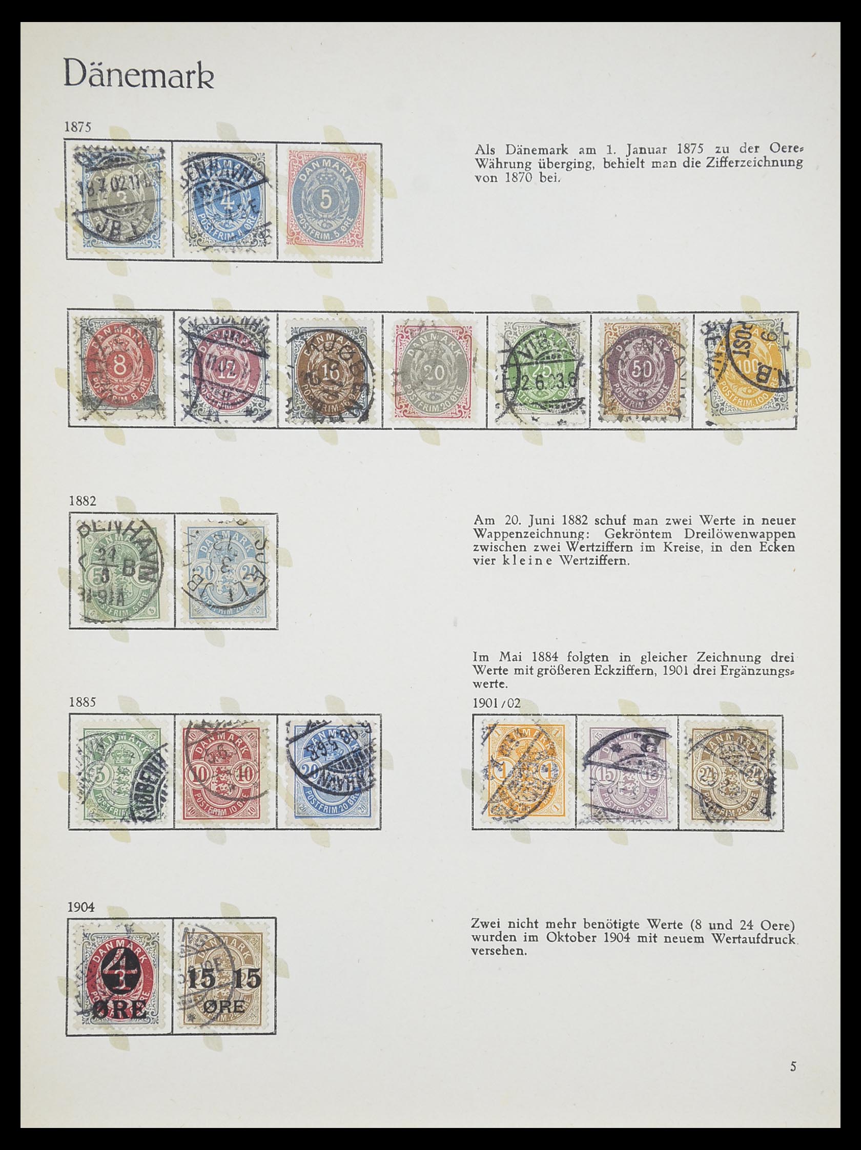 33708 002 - Postzegelverzameling 33708 Denemarken 1851-1970.