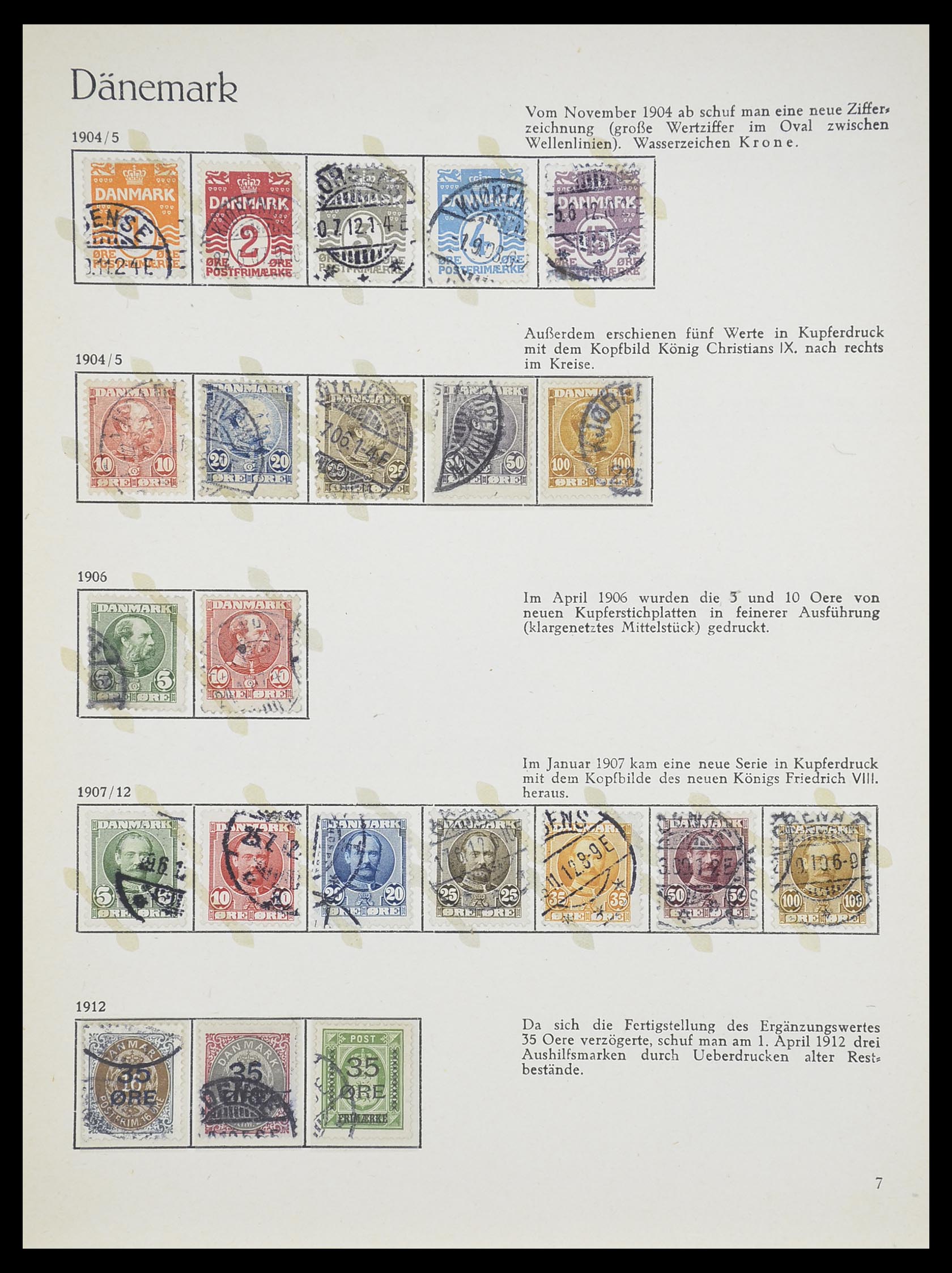 33708 003 - Postzegelverzameling 33708 Denemarken 1851-1970.