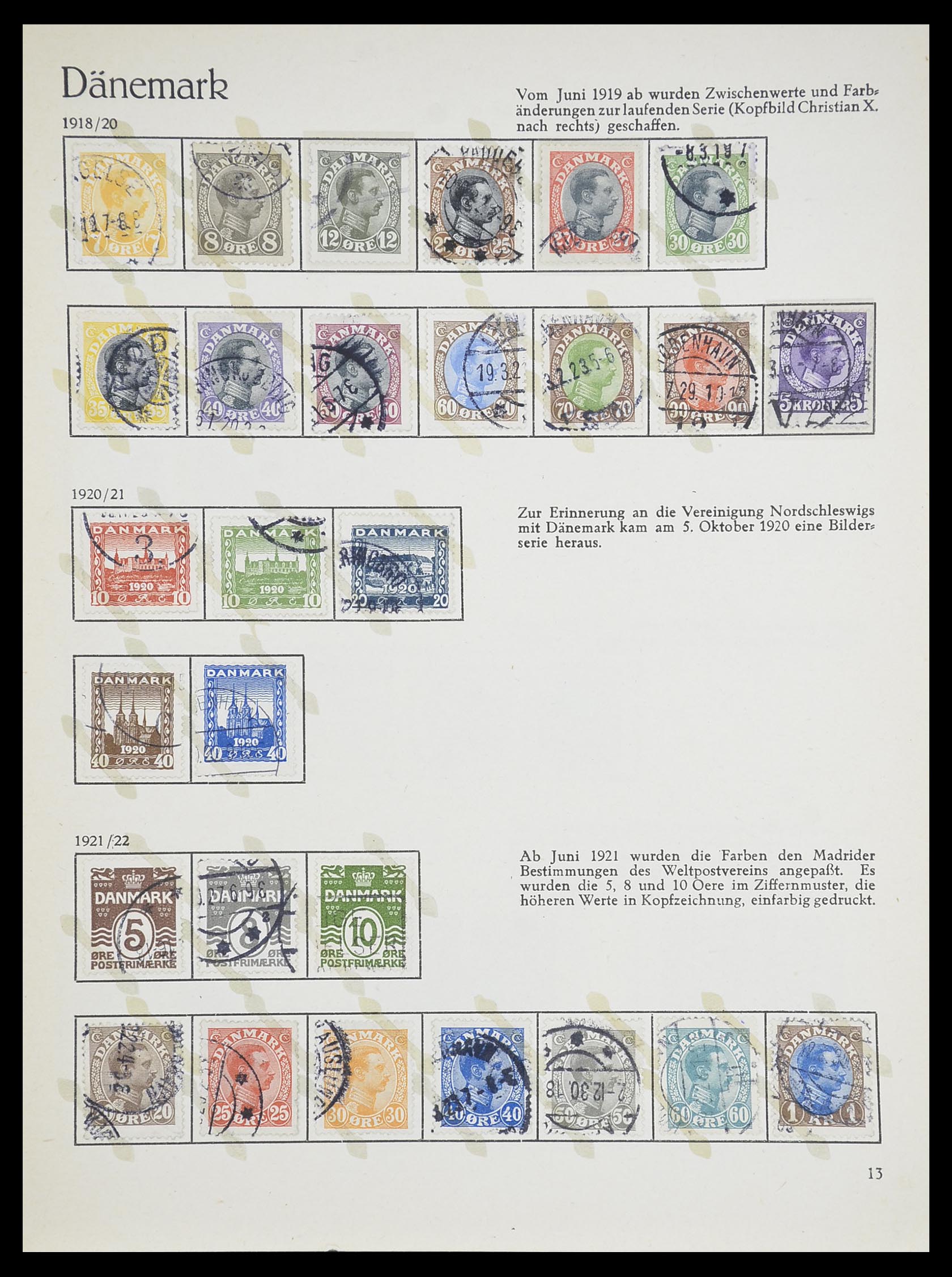 33708 006 - Postzegelverzameling 33708 Denemarken 1851-1970.