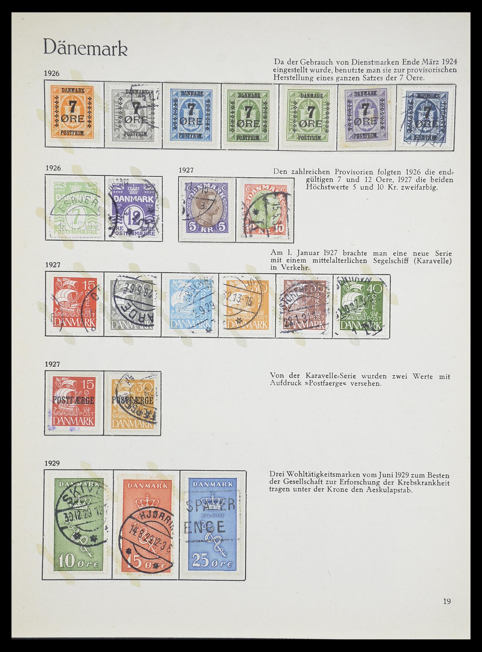 33708 009 - Postzegelverzameling 33708 Denemarken 1851-1970.