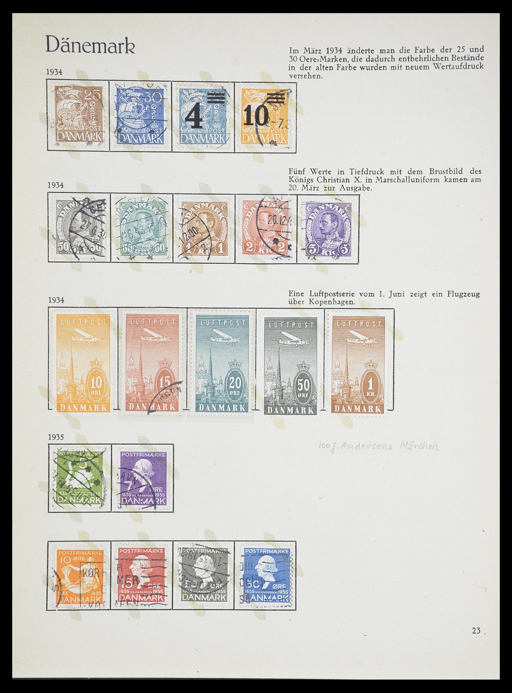 33708 011 - Postzegelverzameling 33708 Denemarken 1851-1970.
