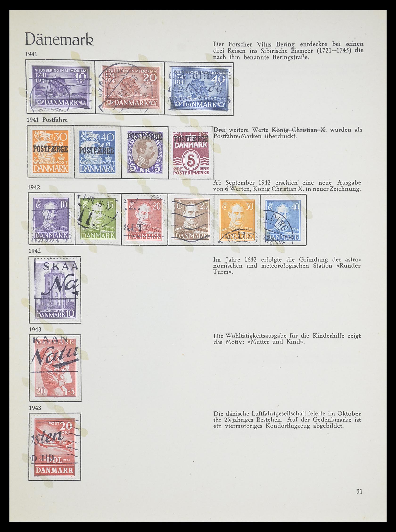 33708 015 - Postzegelverzameling 33708 Denemarken 1851-1970.