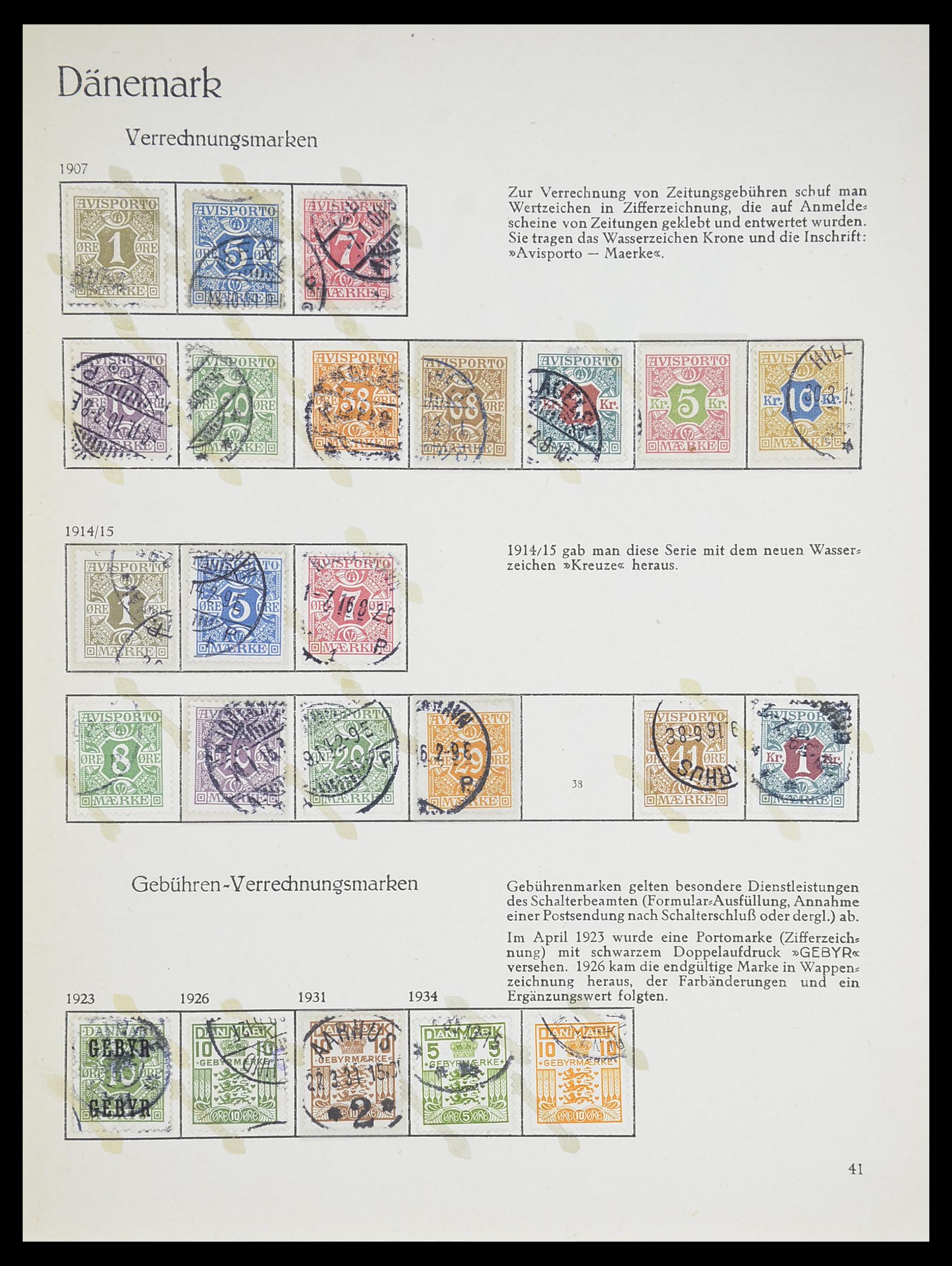 33708 020 - Postzegelverzameling 33708 Denemarken 1851-1970.