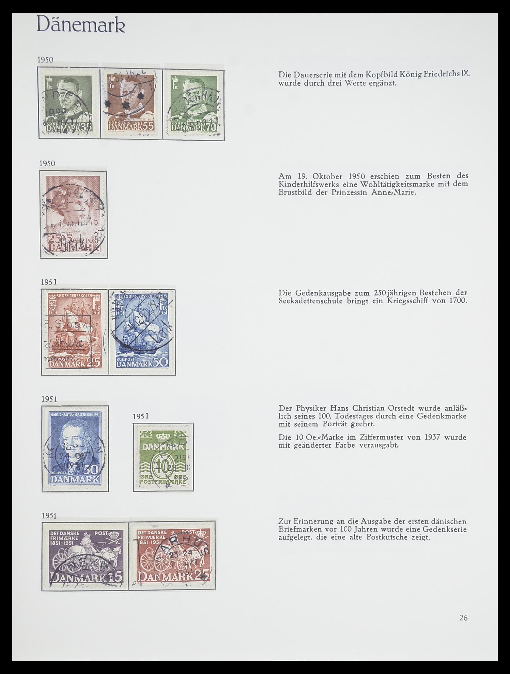 33708 025 - Stamp collection 33708 Denmark 1851-1970.