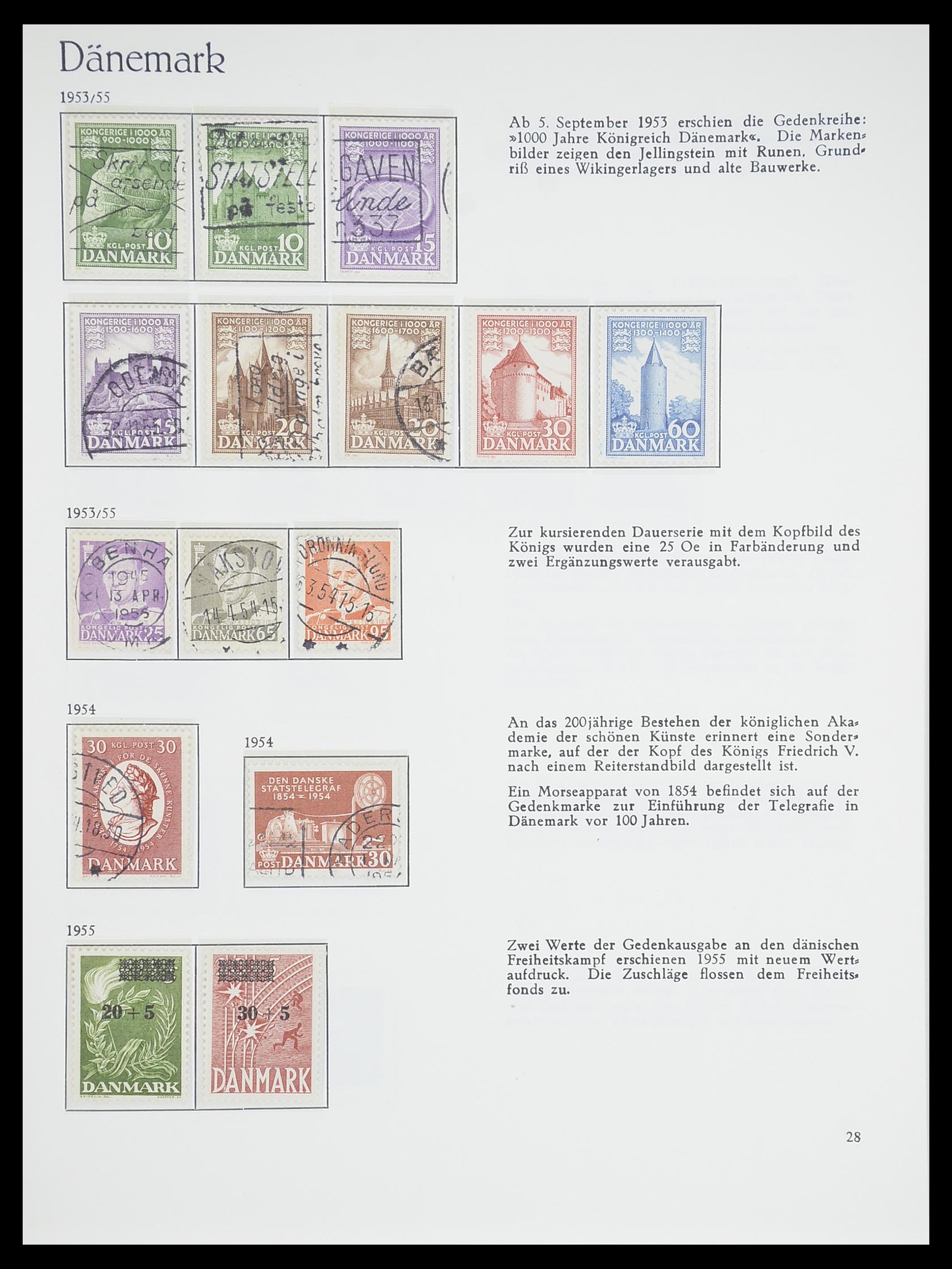 33708 027 - Stamp collection 33708 Denmark 1851-1970.