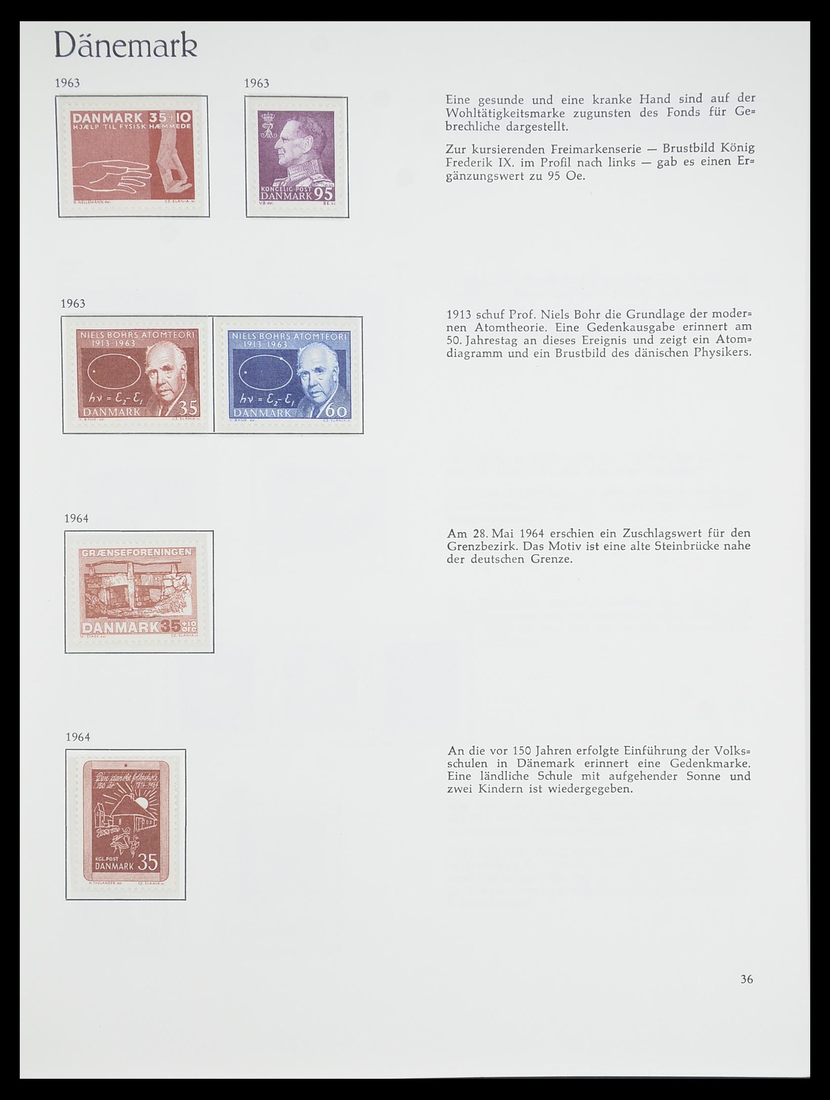33708 033 - Stamp collection 33708 Denmark 1851-1970.