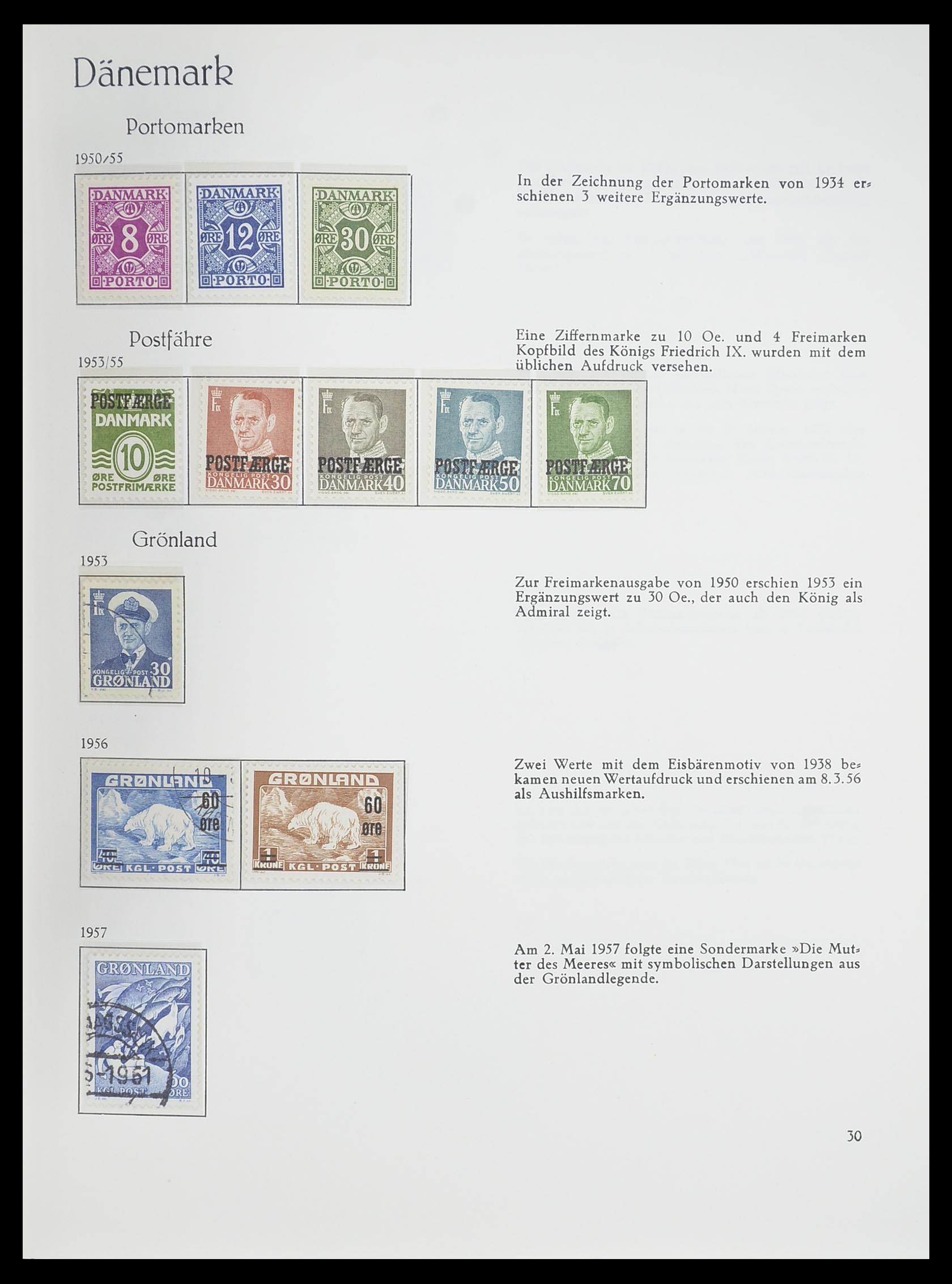 33708 042 - Stamp collection 33708 Denmark 1851-1970.