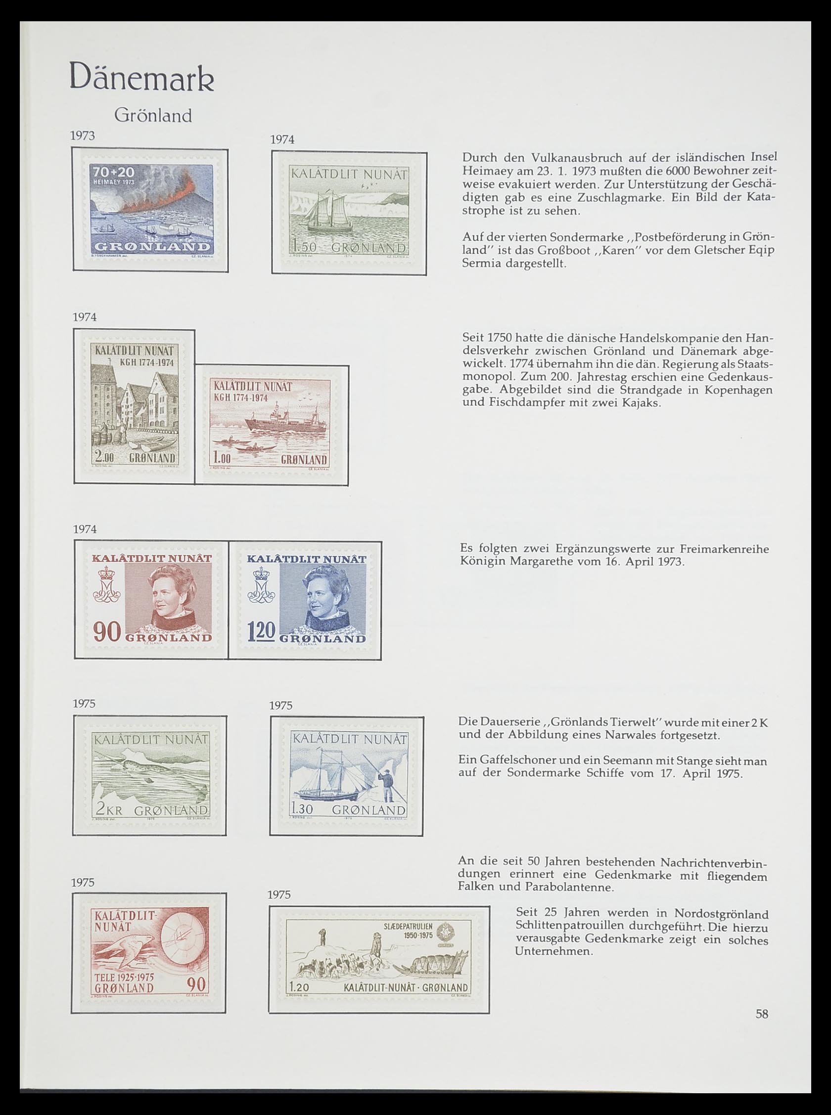 33708 048 - Stamp collection 33708 Denmark 1851-1970.