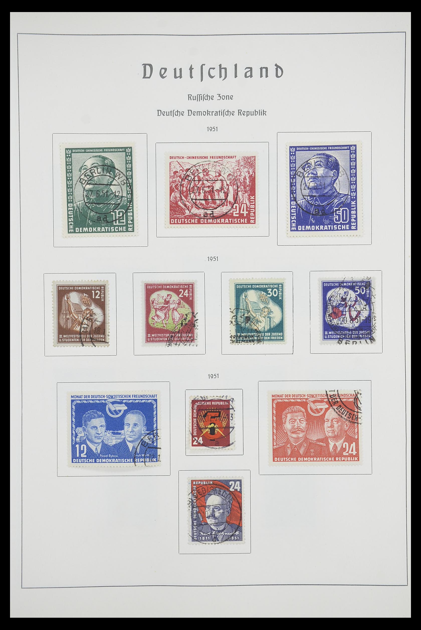 33709 004 - Stamp collection 33709 DDR 1948-1973.