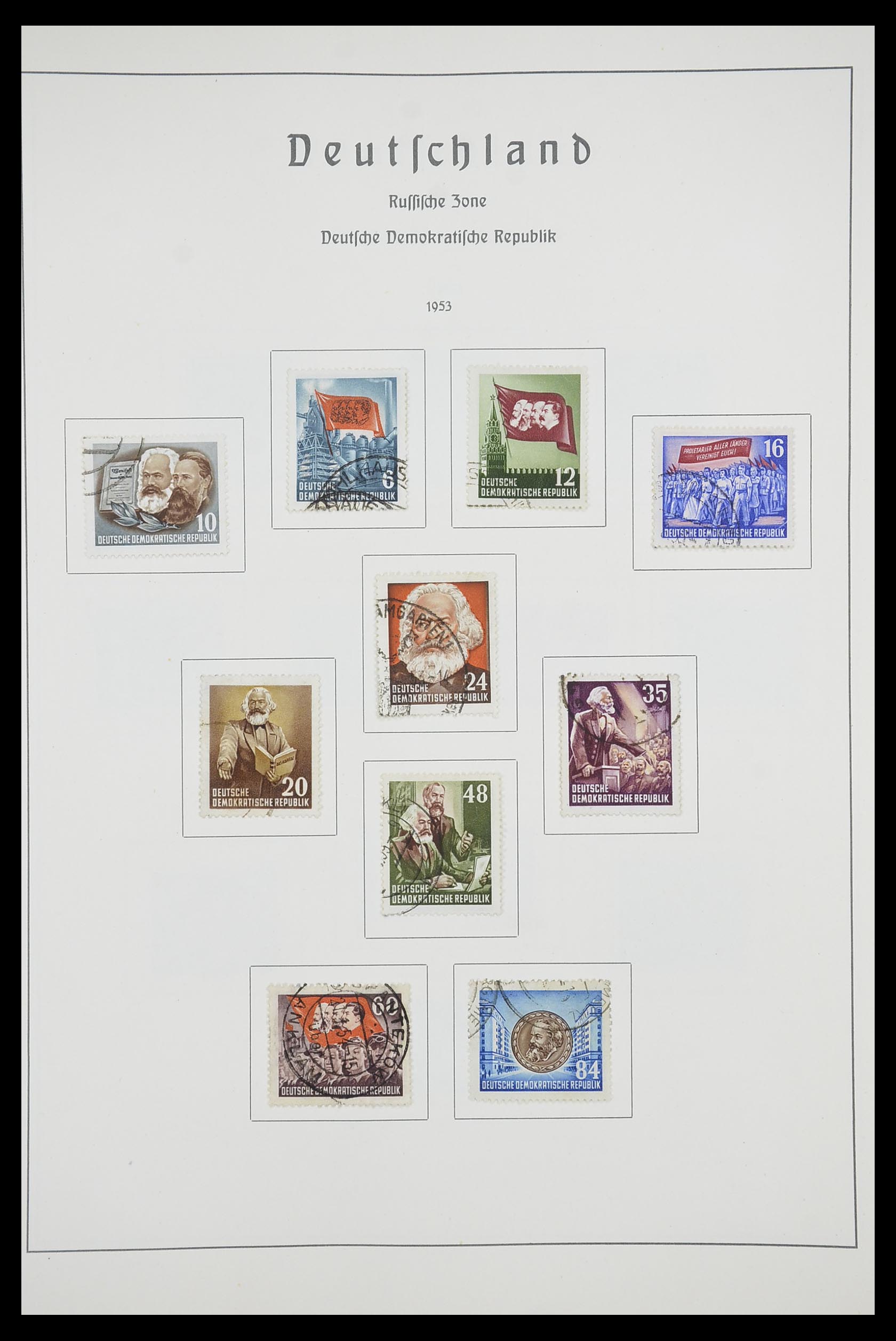 33709 008 - Stamp collection 33709 DDR 1948-1973.