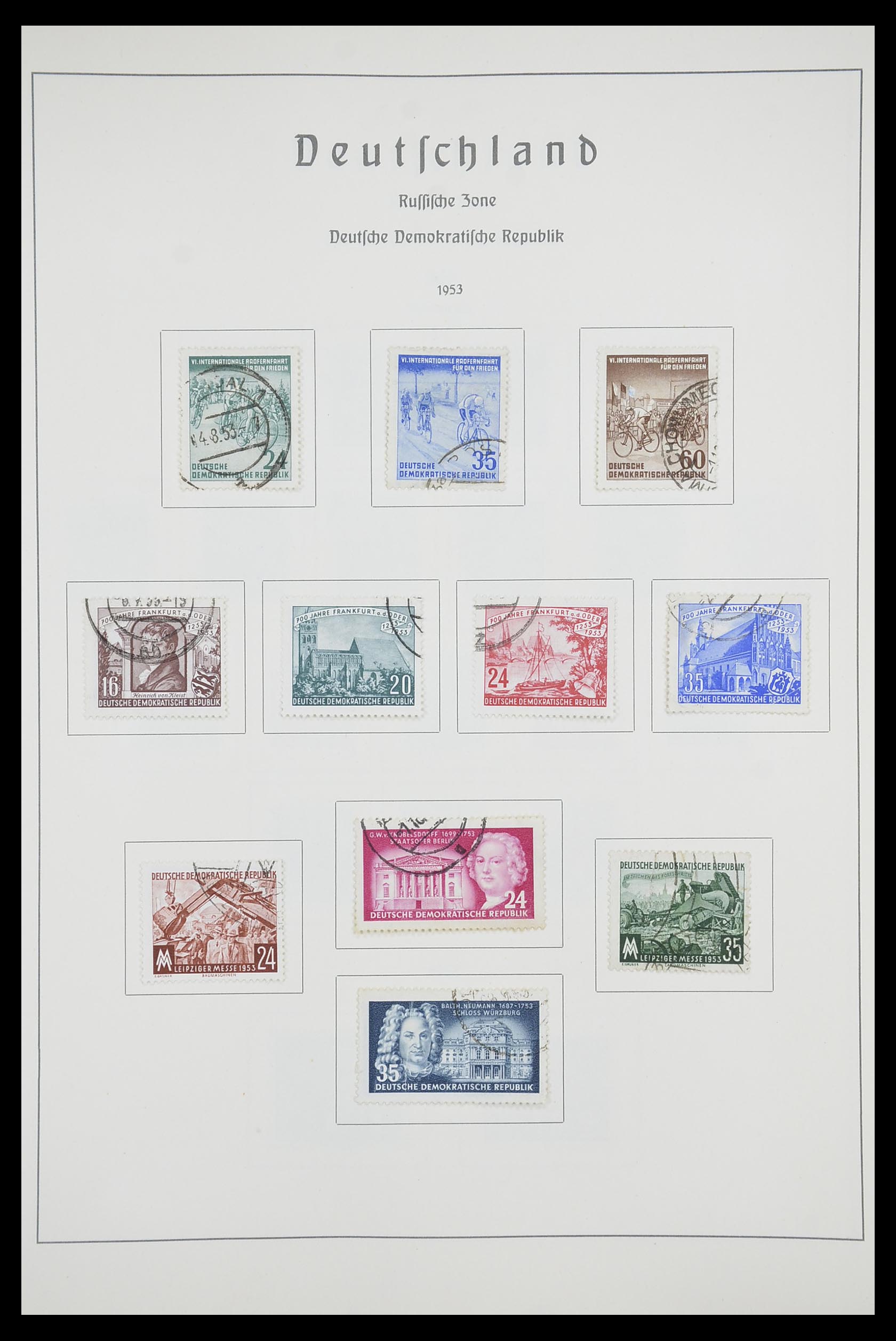 33709 009 - Stamp collection 33709 DDR 1948-1973.