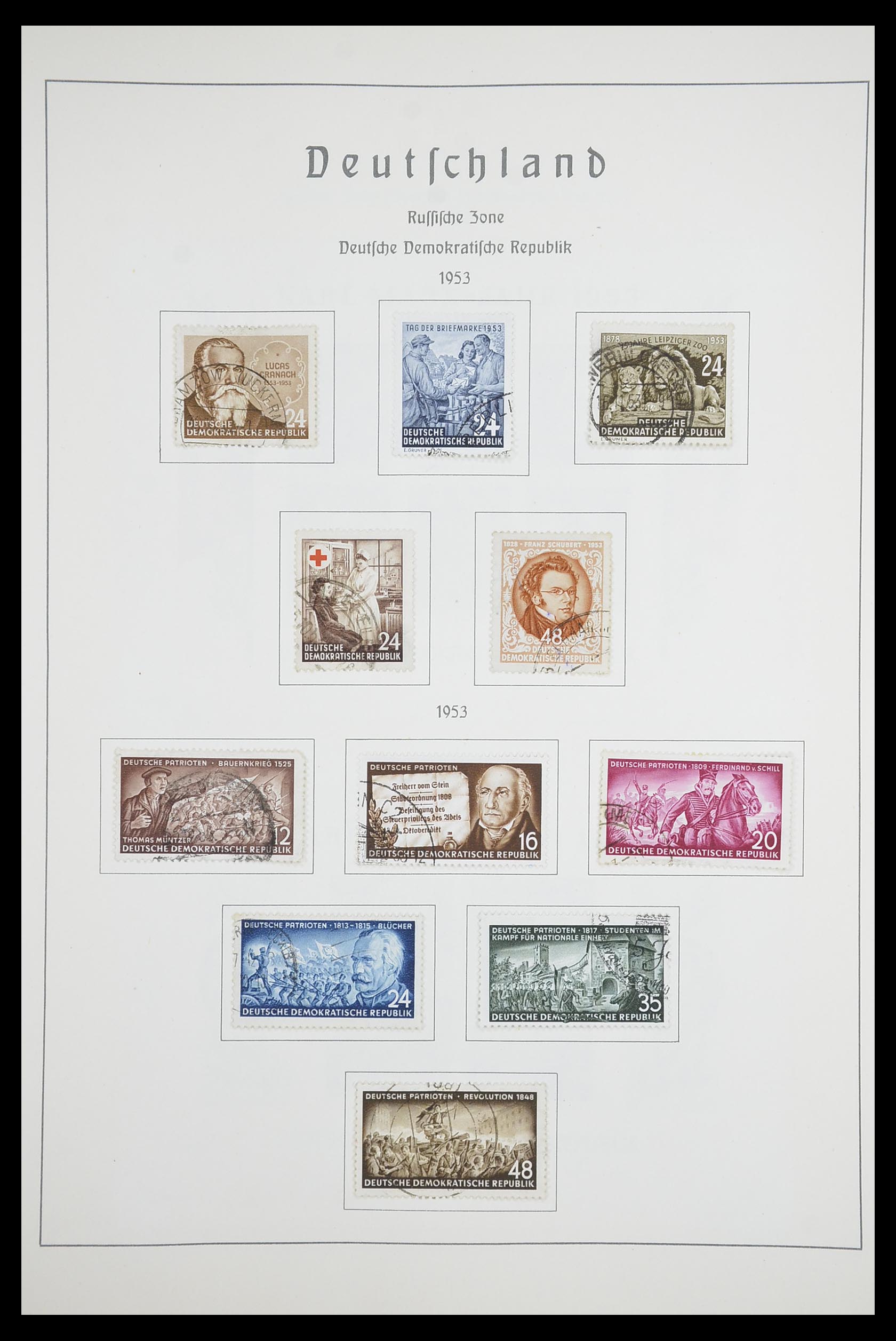 33709 012 - Stamp collection 33709 DDR 1948-1973.