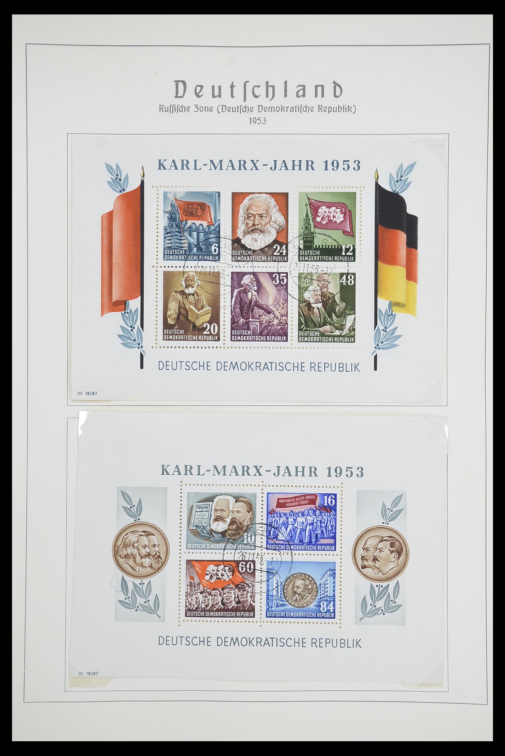 33709 013 - Stamp collection 33709 DDR 1948-1973.
