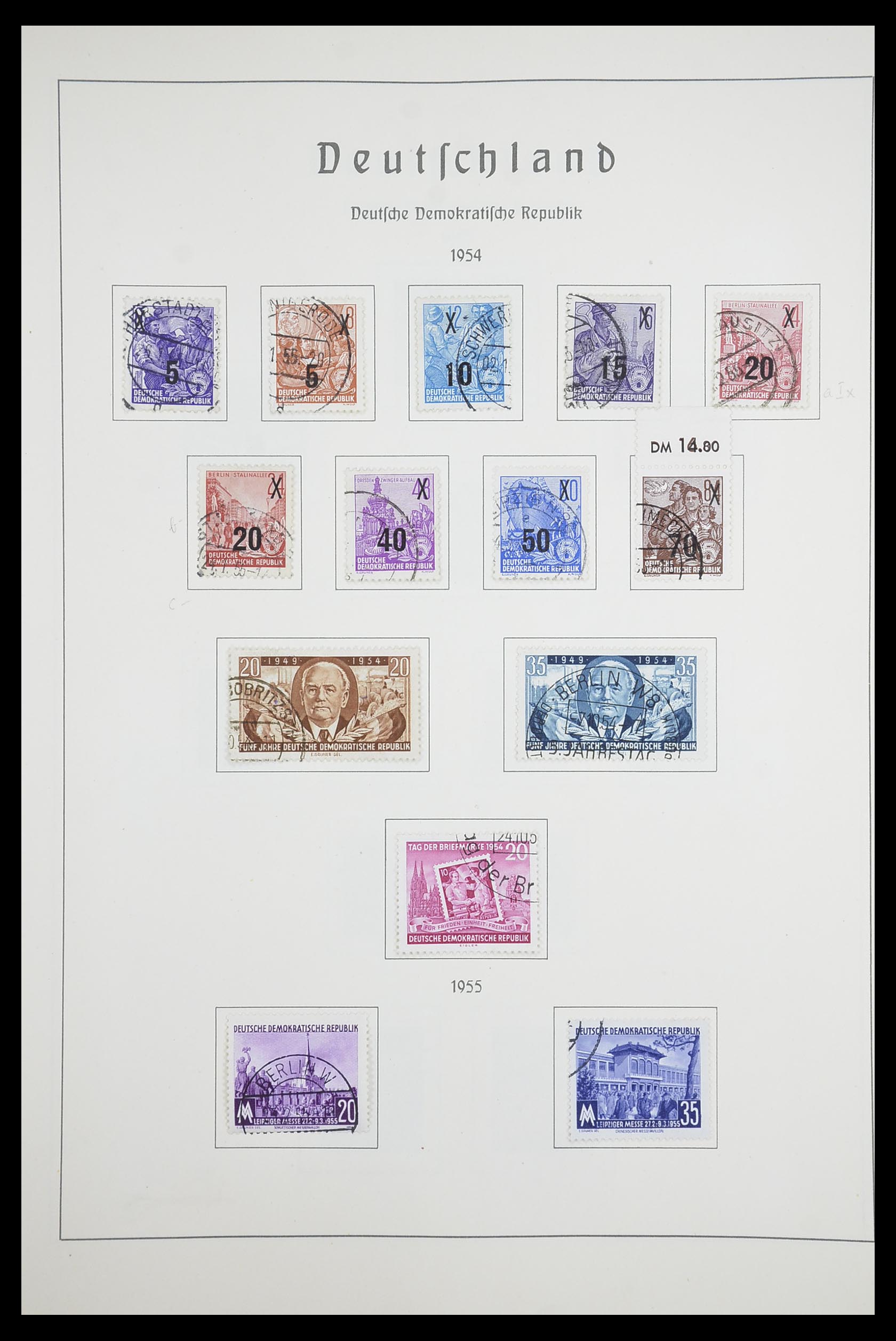 33709 016 - Stamp collection 33709 DDR 1948-1973.