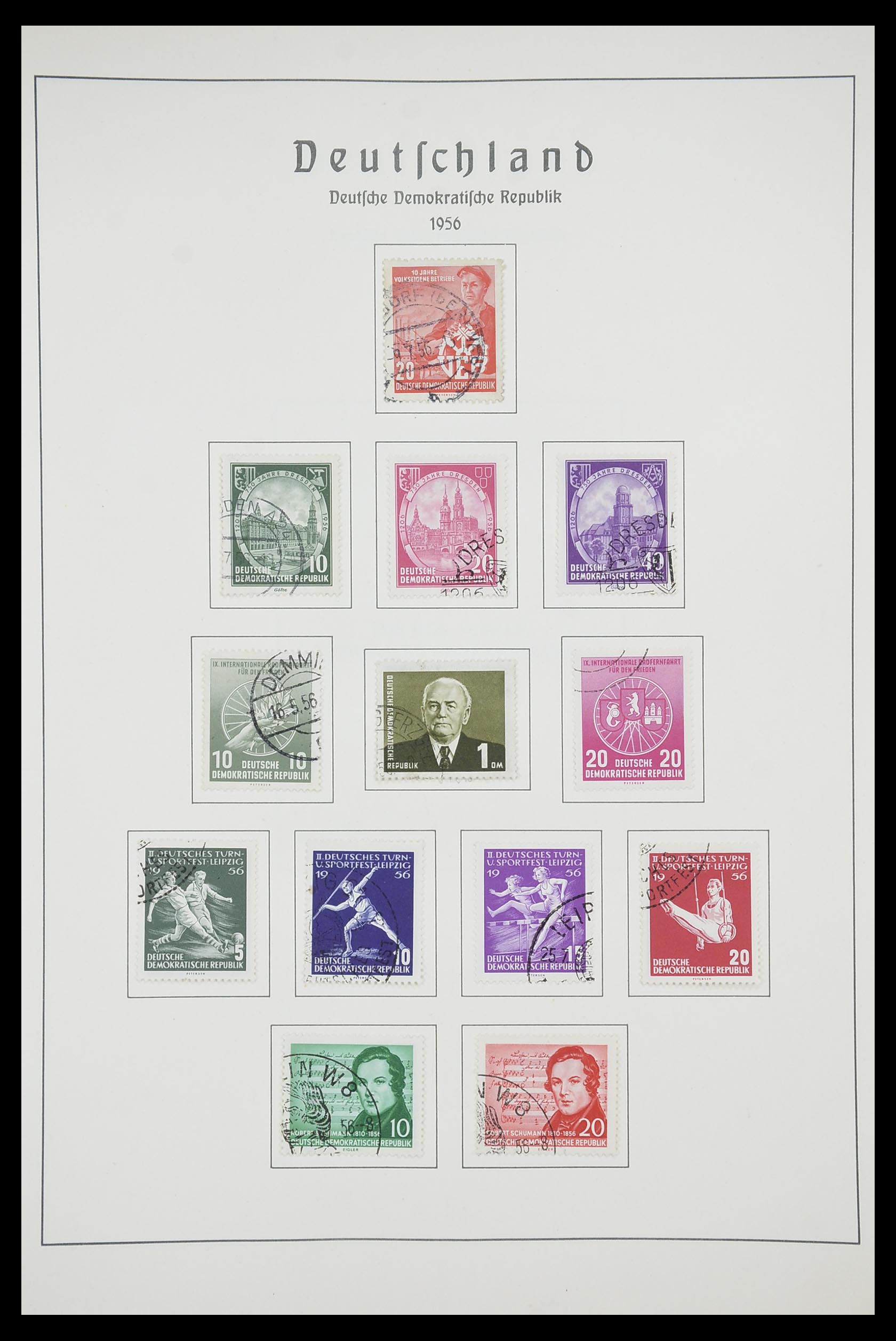 33709 025 - Stamp collection 33709 DDR 1948-1973.