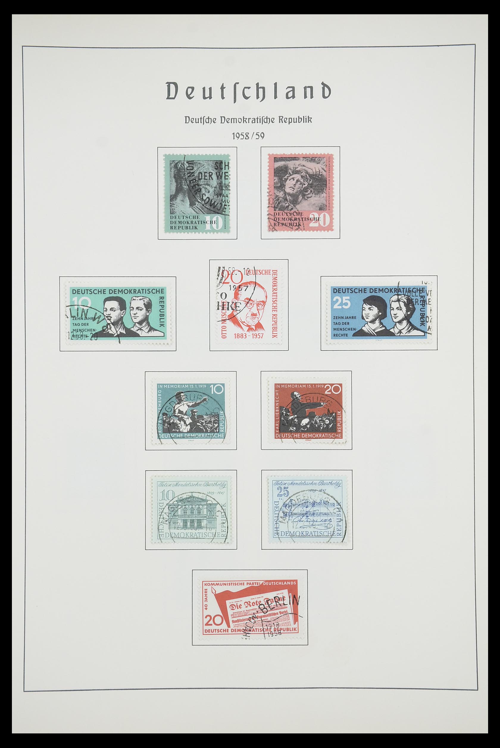 33709 043 - Stamp collection 33709 DDR 1948-1973.
