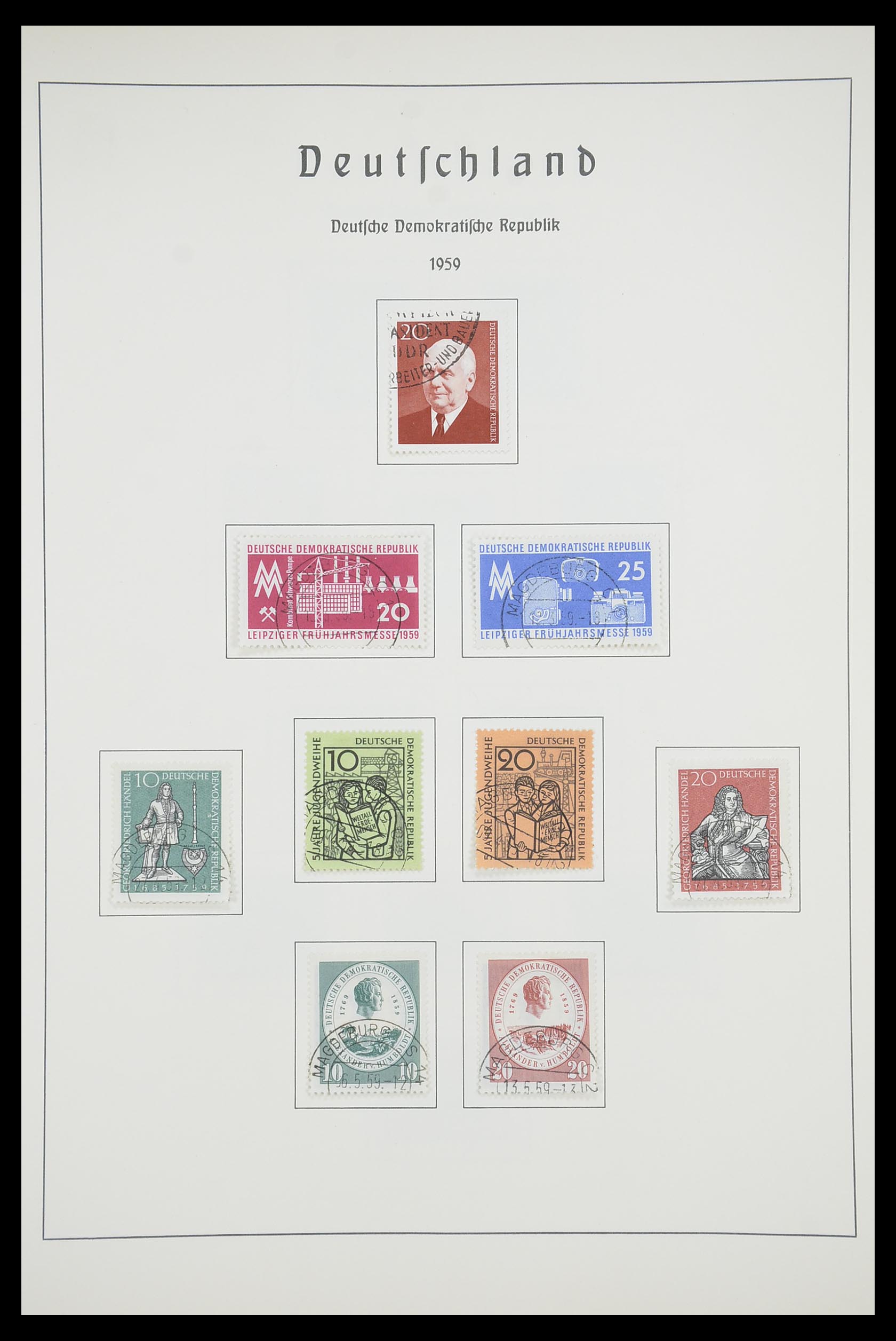 33709 044 - Stamp collection 33709 DDR 1948-1973.