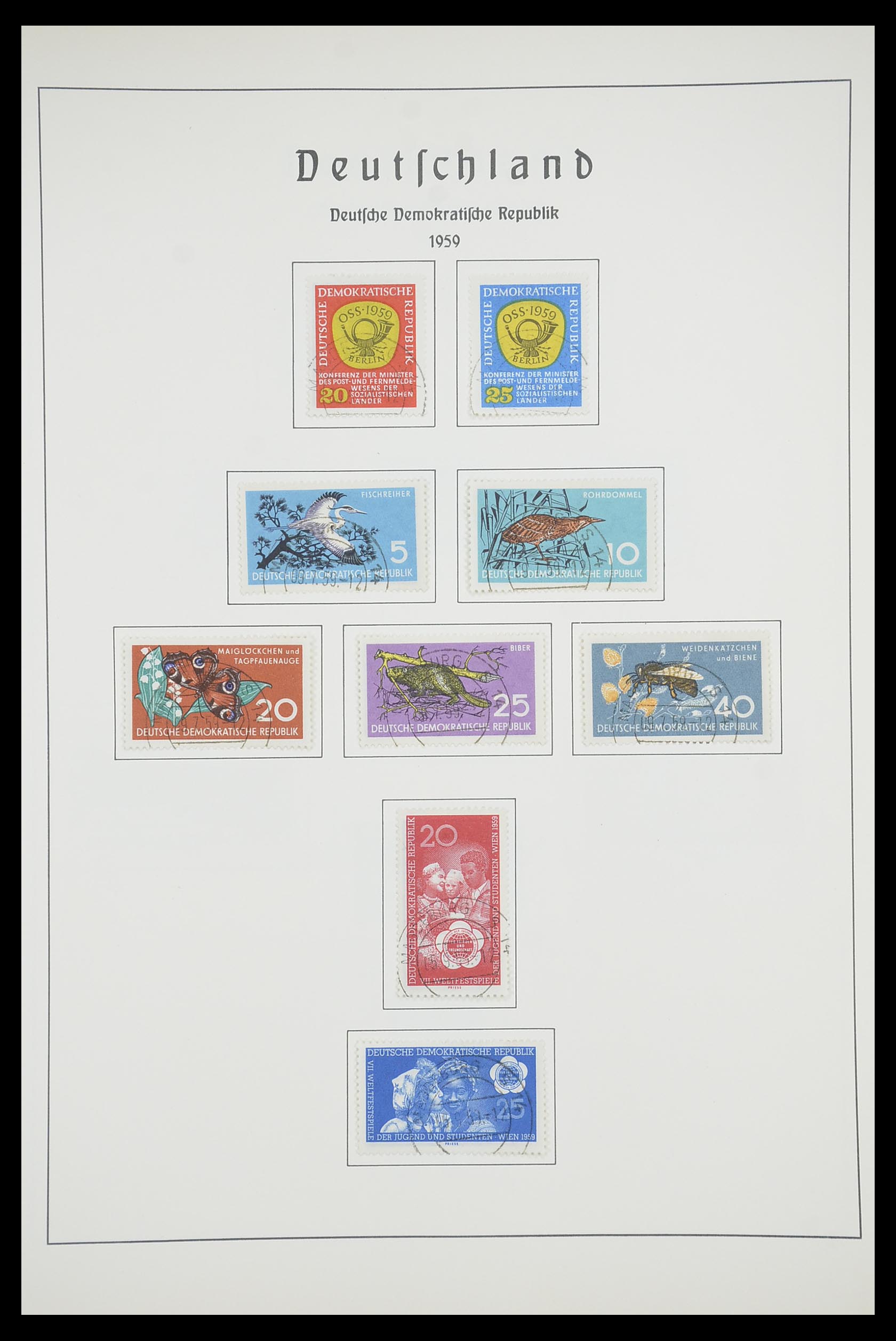 33709 046 - Stamp collection 33709 DDR 1948-1973.