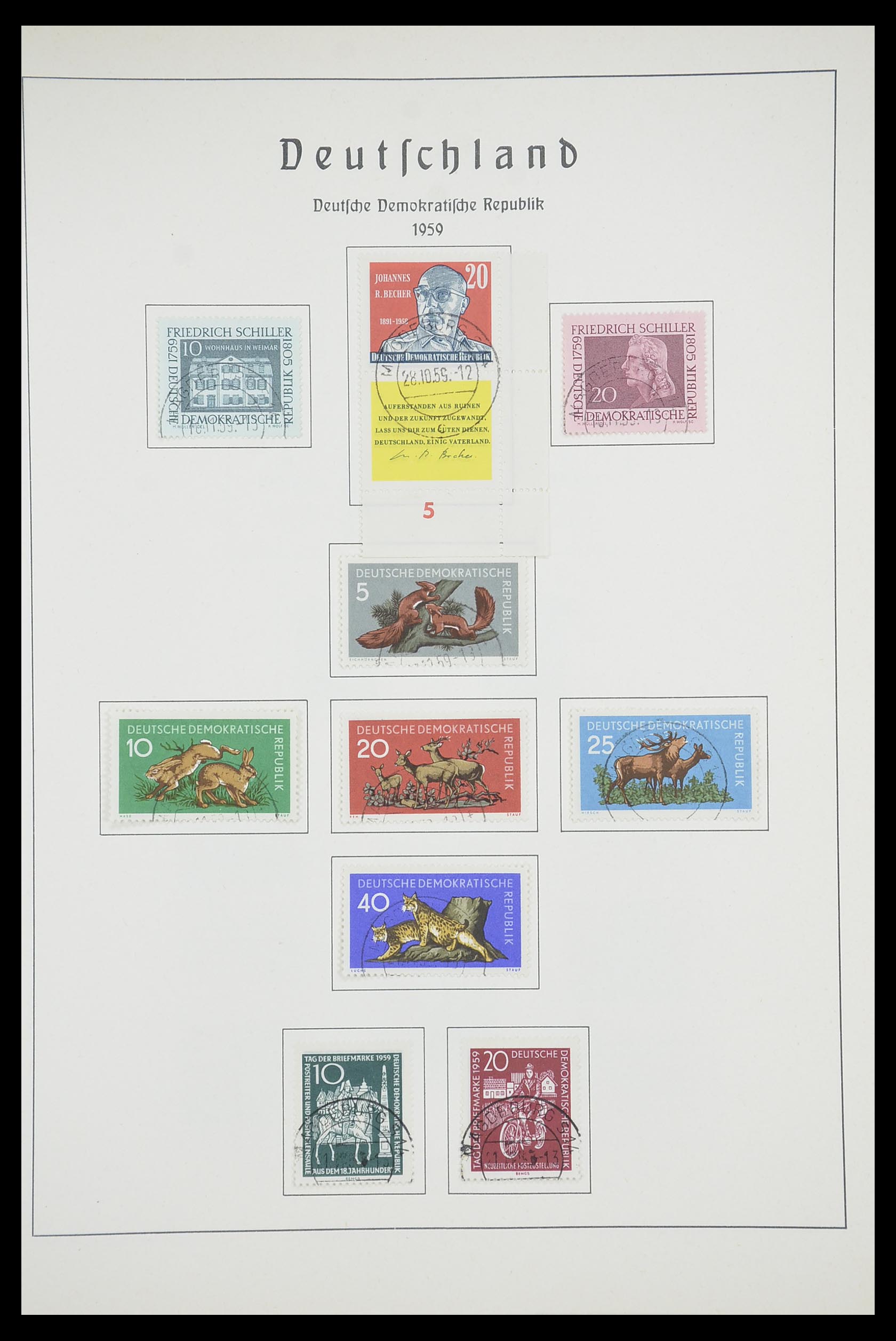 33709 049 - Stamp collection 33709 DDR 1948-1973.
