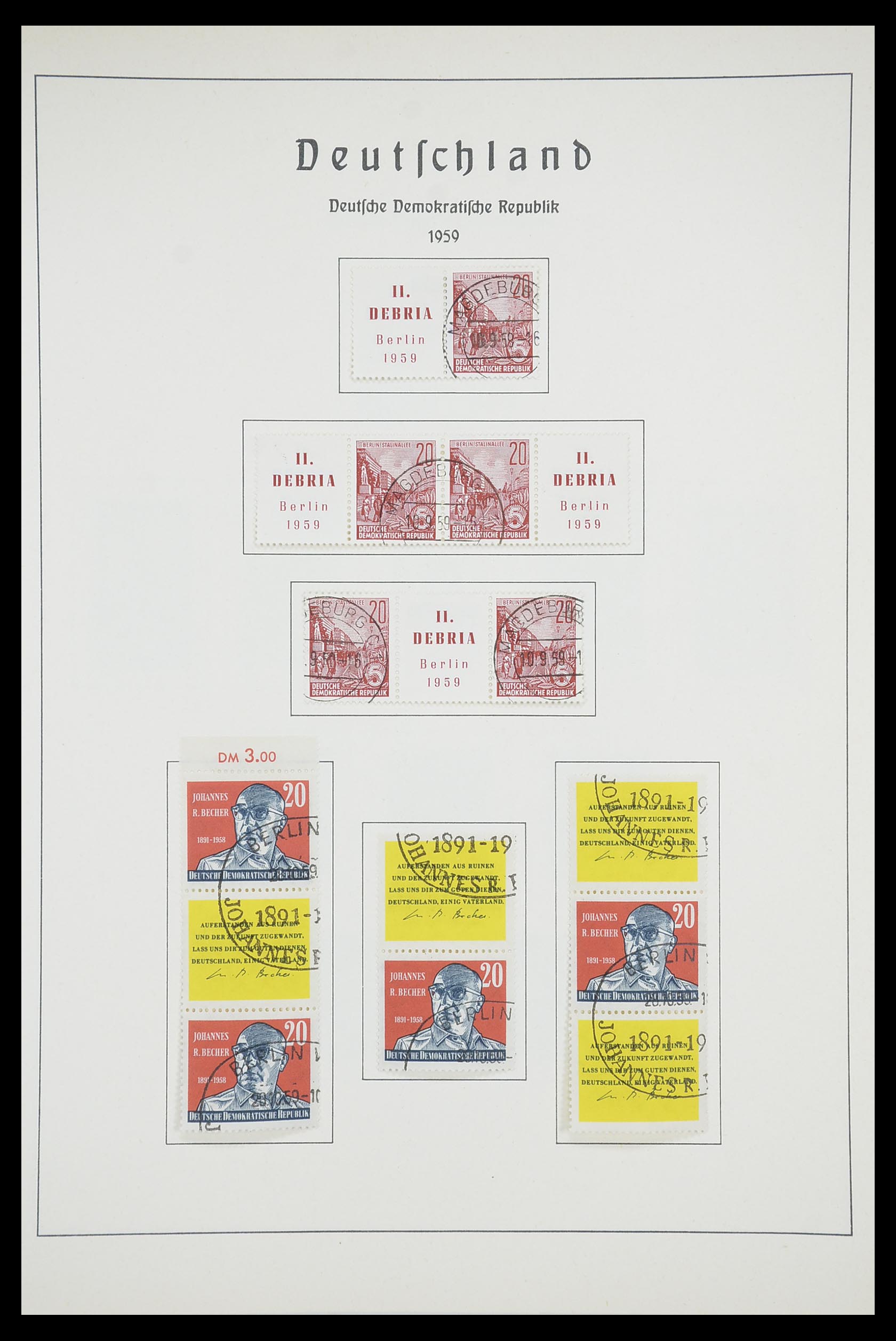 33709 050 - Stamp collection 33709 DDR 1948-1973.
