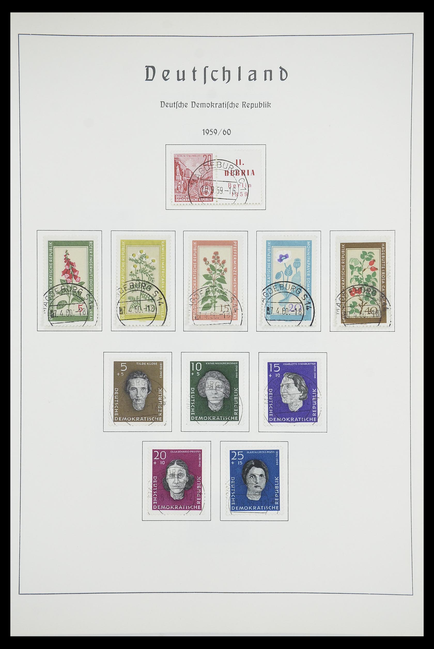 33709 051 - Stamp collection 33709 DDR 1948-1973.