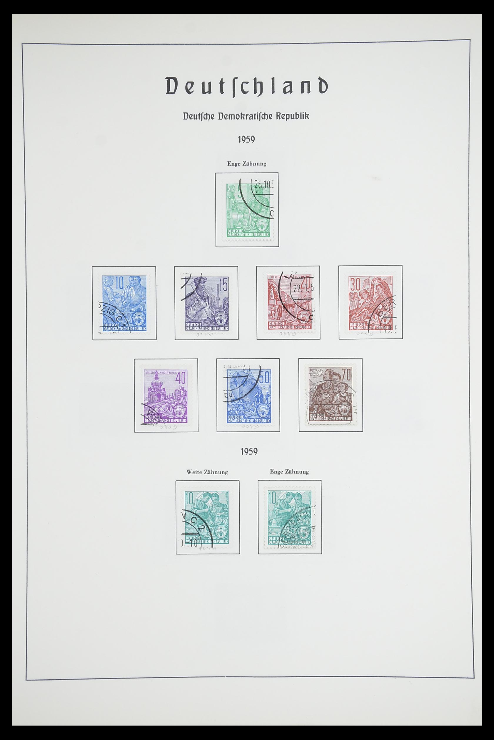33709 055 - Stamp collection 33709 DDR 1948-1973.