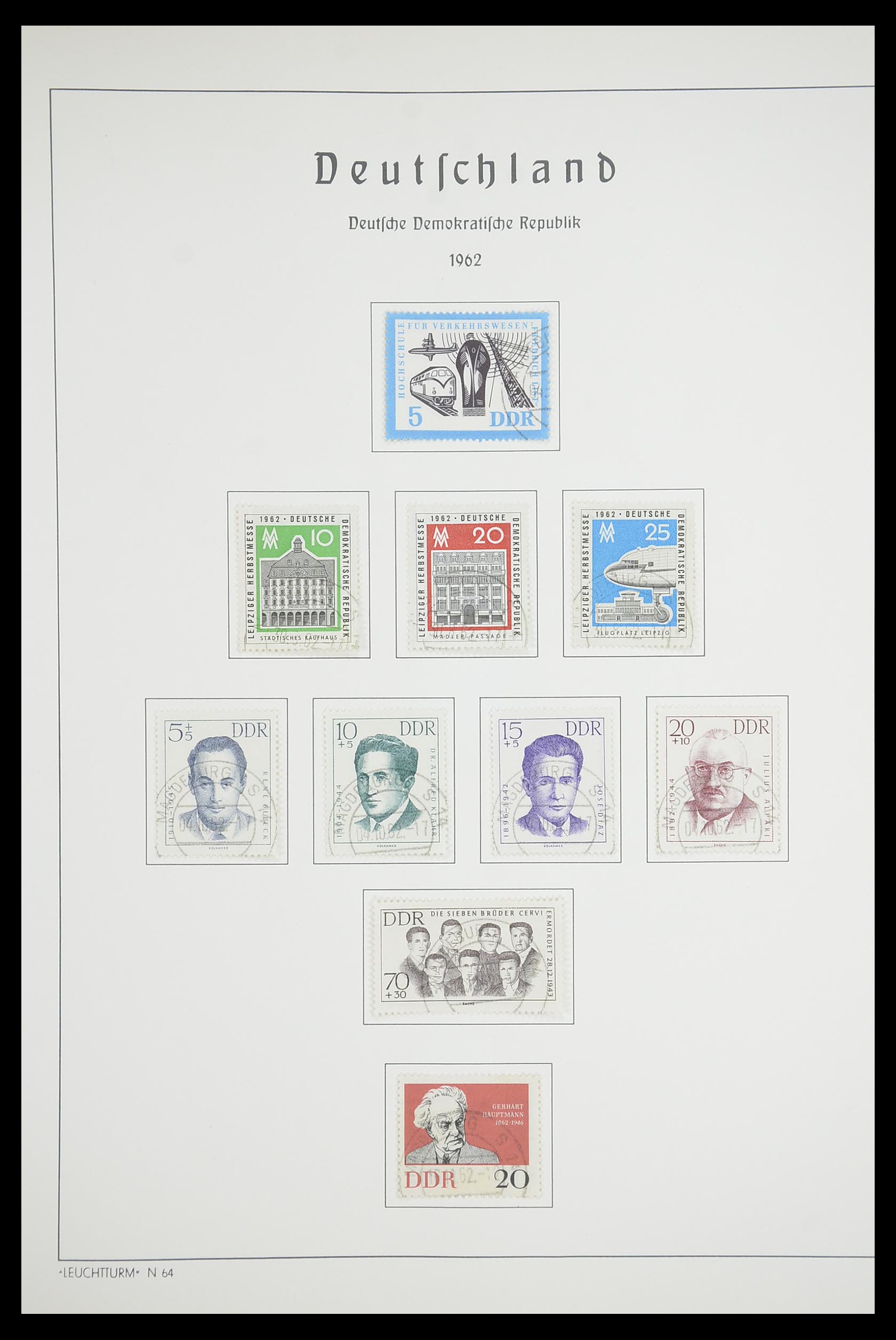 33709 075 - Stamp collection 33709 DDR 1948-1973.